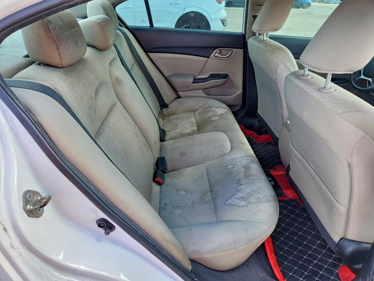 2015 Honda Civic Lx White vin: 19XFB2F54FE222169