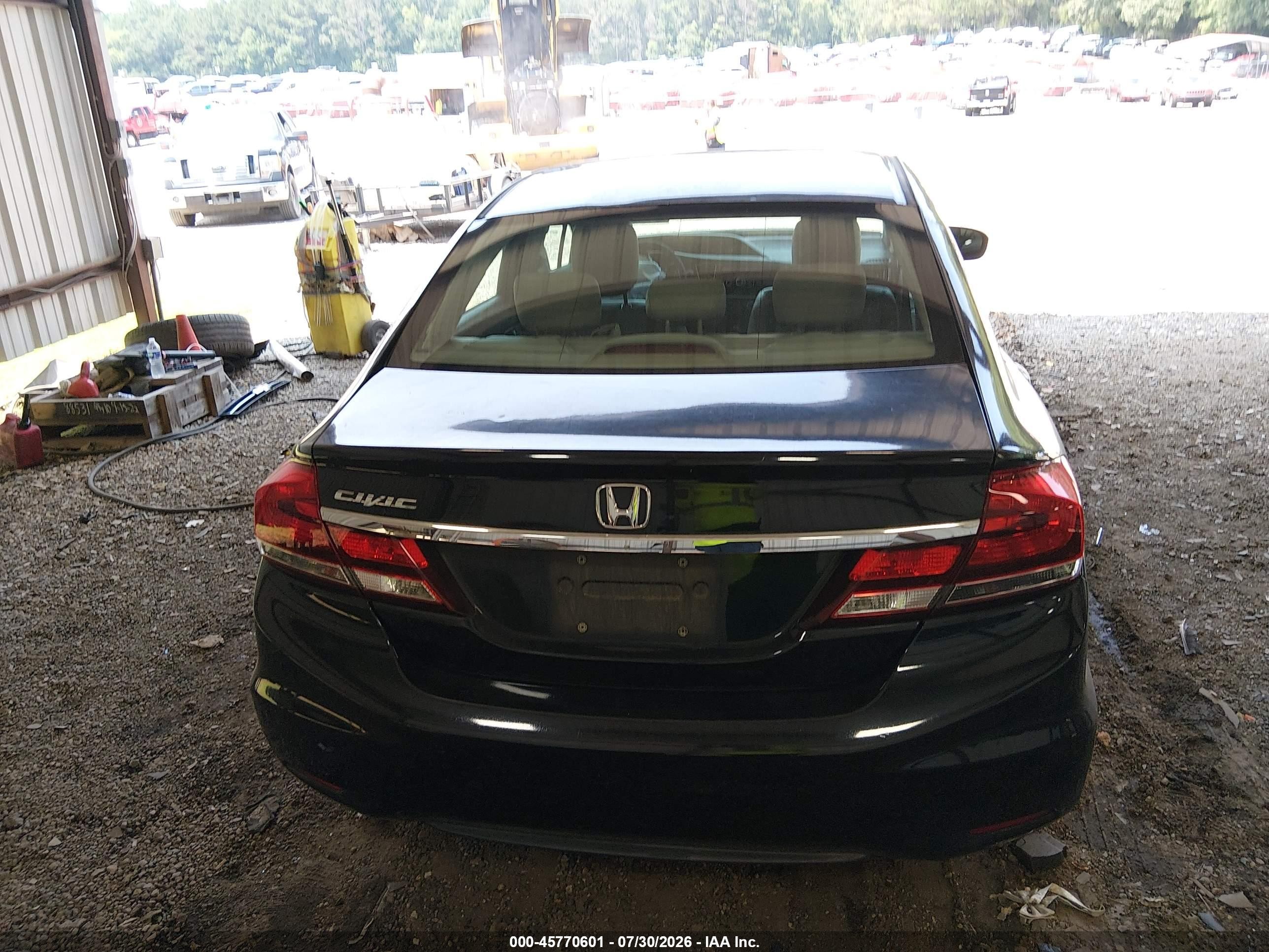 2015 Honda Civic Lx Black vin: 19XFB2F54FE230045