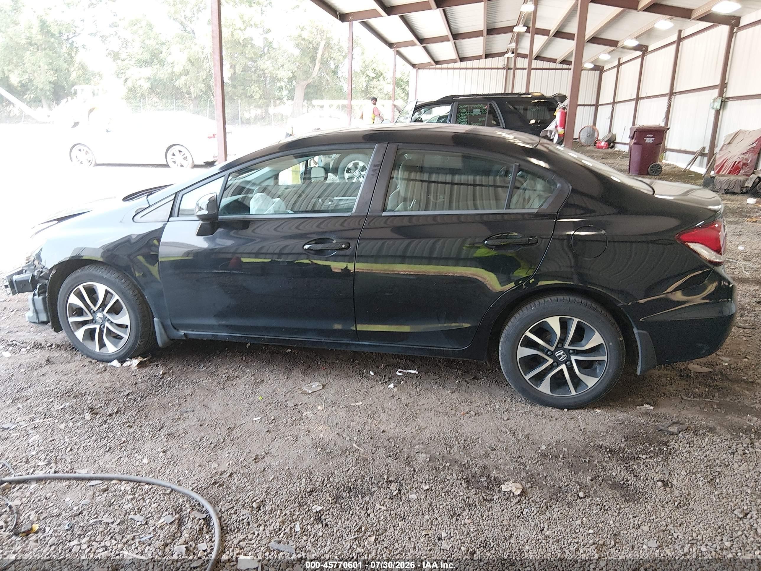 2015 Honda Civic Lx Black vin: 19XFB2F54FE230045