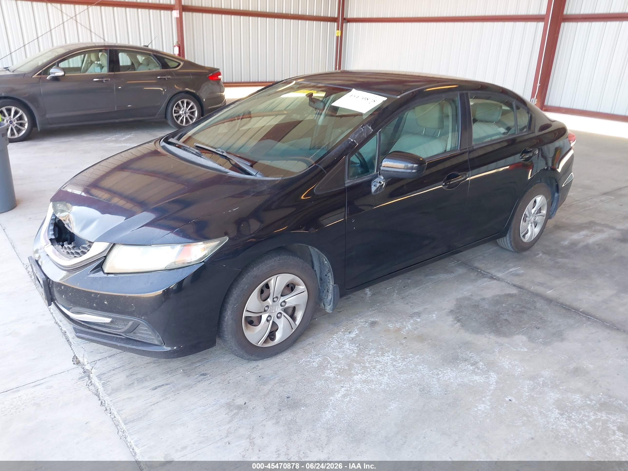 2015 Honda Civic Lx Black vin: 19XFB2F54FE270626