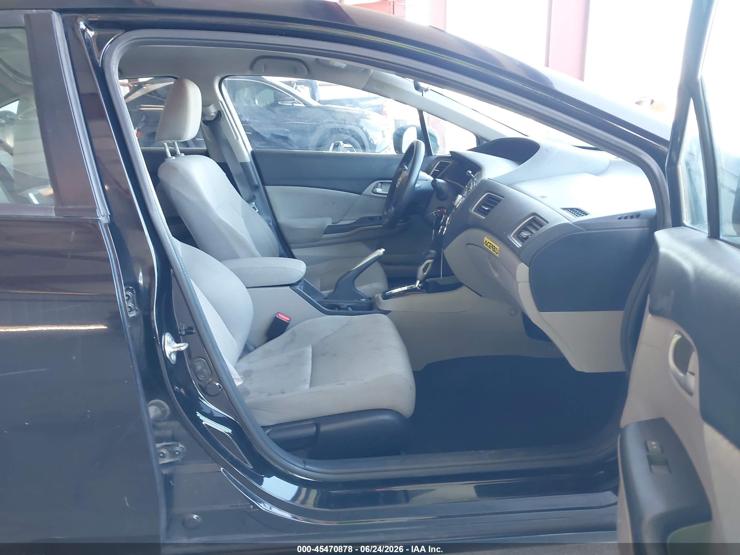 2015 Honda Civic Lx Black vin: 19XFB2F54FE270626