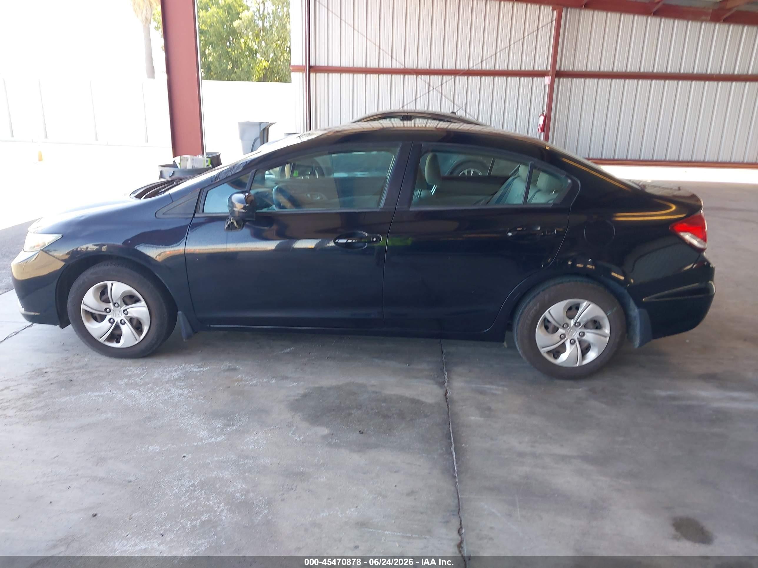 2015 Honda Civic Lx Black vin: 19XFB2F54FE270626