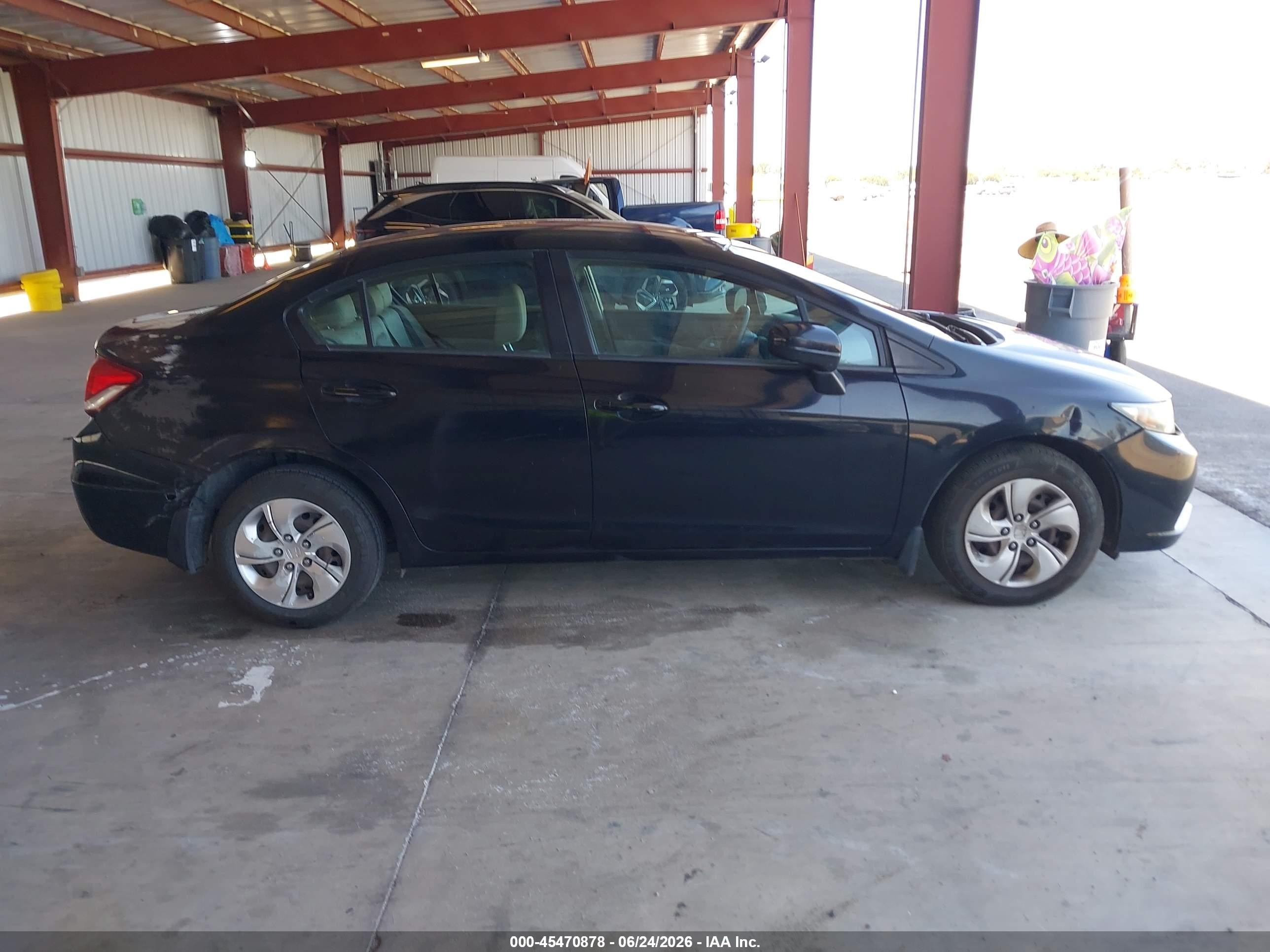 2015 Honda Civic Lx Black vin: 19XFB2F54FE270626