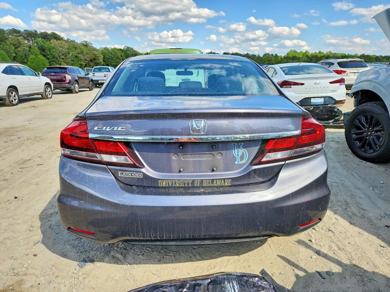 2015 Honda Civic Lx Gray vin: 19XFB2F54FE274434