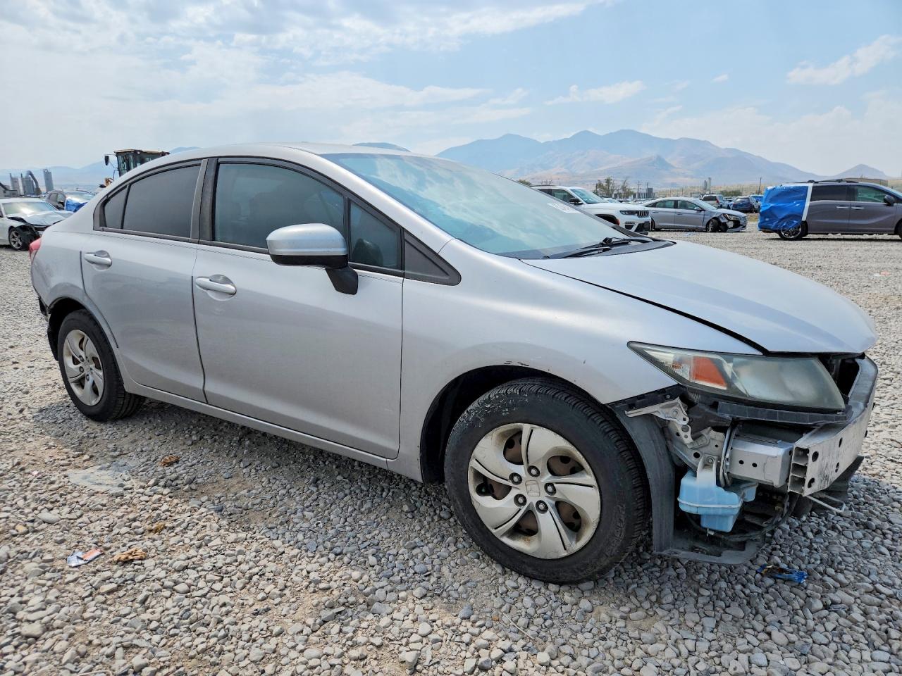 2015 Honda Civic Lx Silver vin: 19XFB2F54FE290682