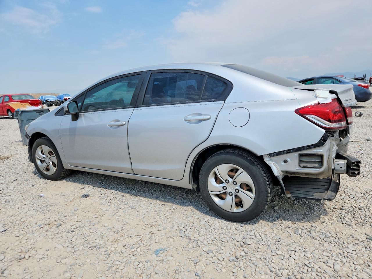 2015 Honda Civic Lx Silver vin: 19XFB2F54FE290682