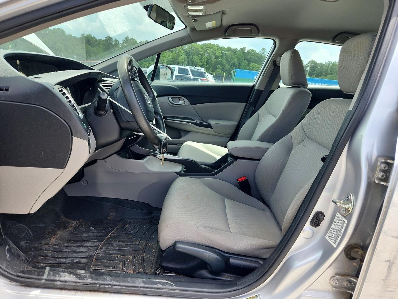 2015 Honda Civic Lx Silver vin: 19XFB2F54FE295347