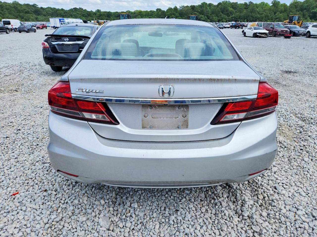 2015 Honda Civic Lx Silver vin: 19XFB2F54FE295347