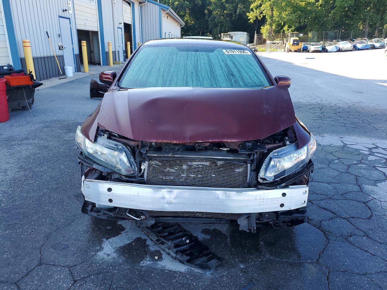 2015 Honda Civic Lx Burgundy vin: 19XFB2F54FE702857
