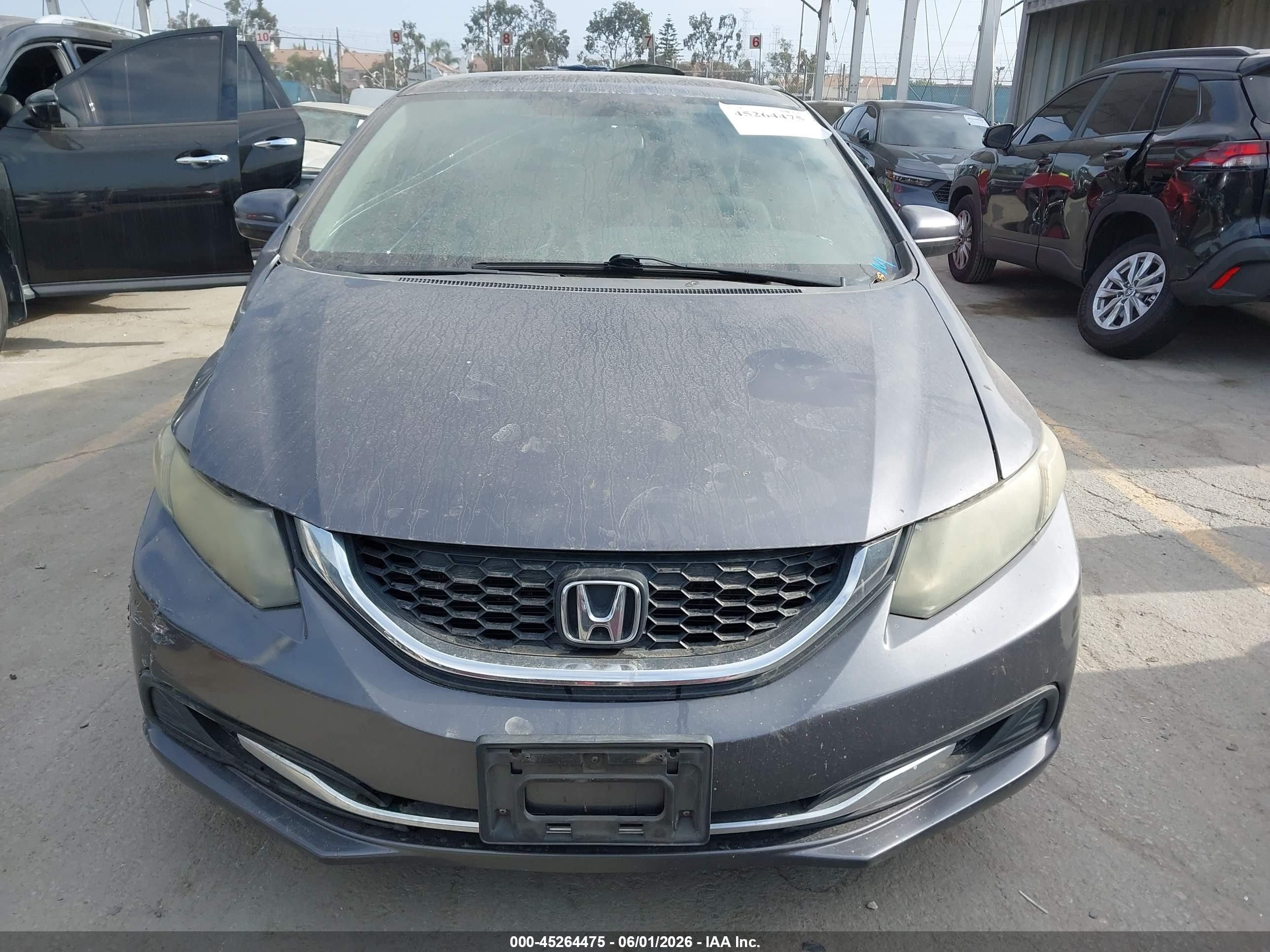 2015 Honda Civic Lx Gray vin: 19XFB2F54FE707590