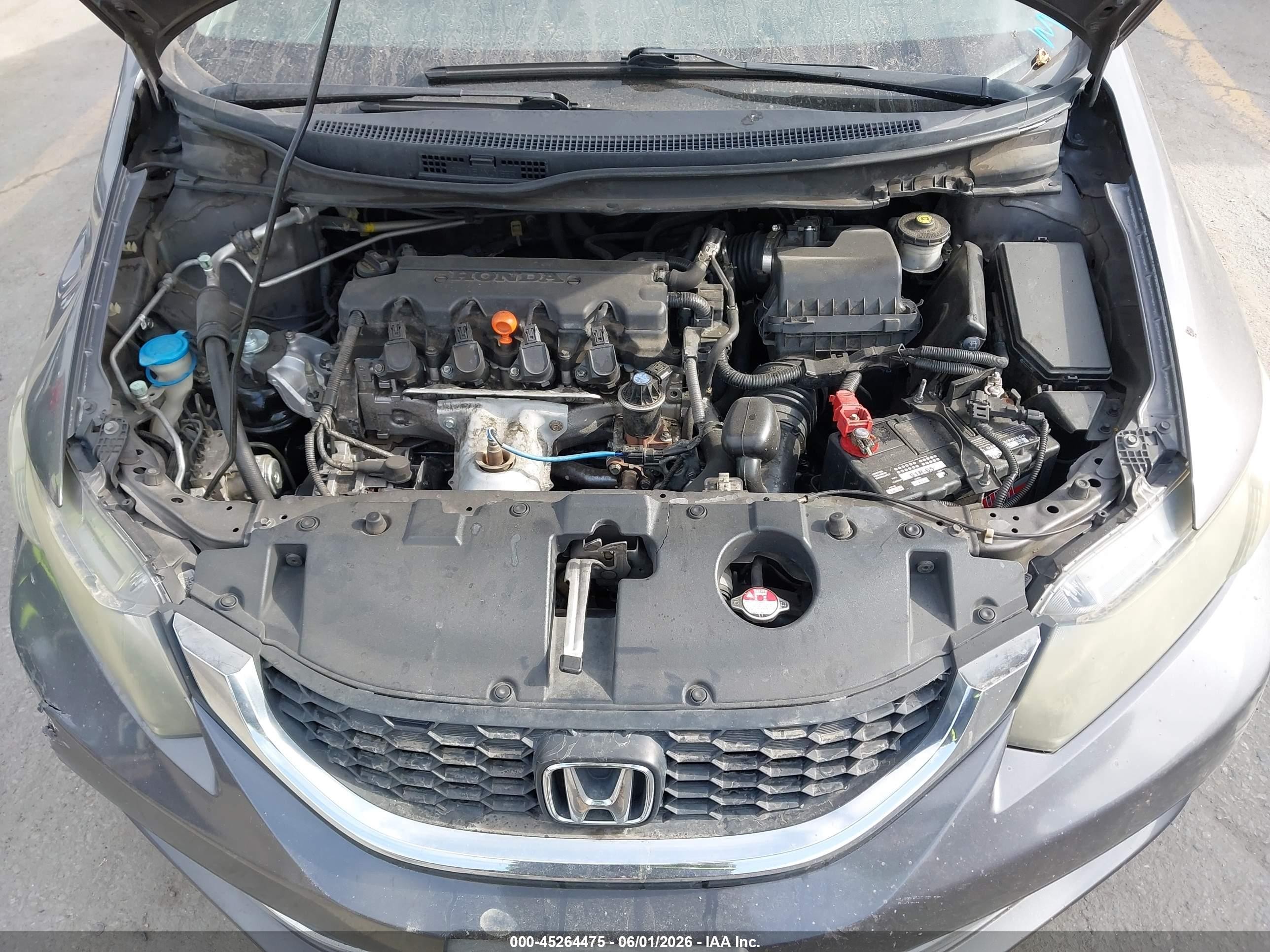 2015 Honda Civic Lx Gray vin: 19XFB2F54FE707590