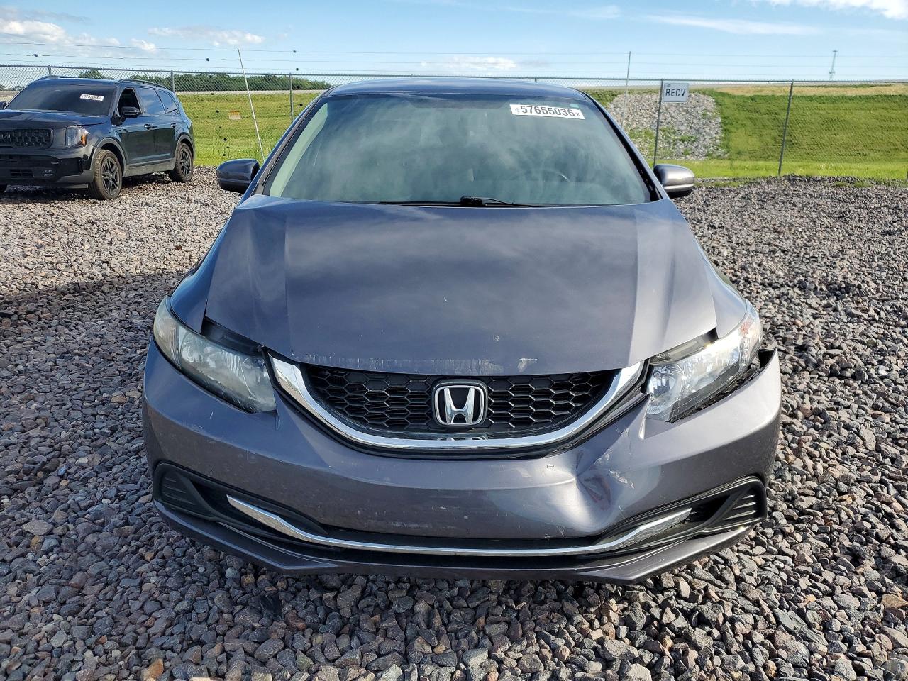 2015 Honda Civic Lx Gray vin: 19XFB2F54FE707623
