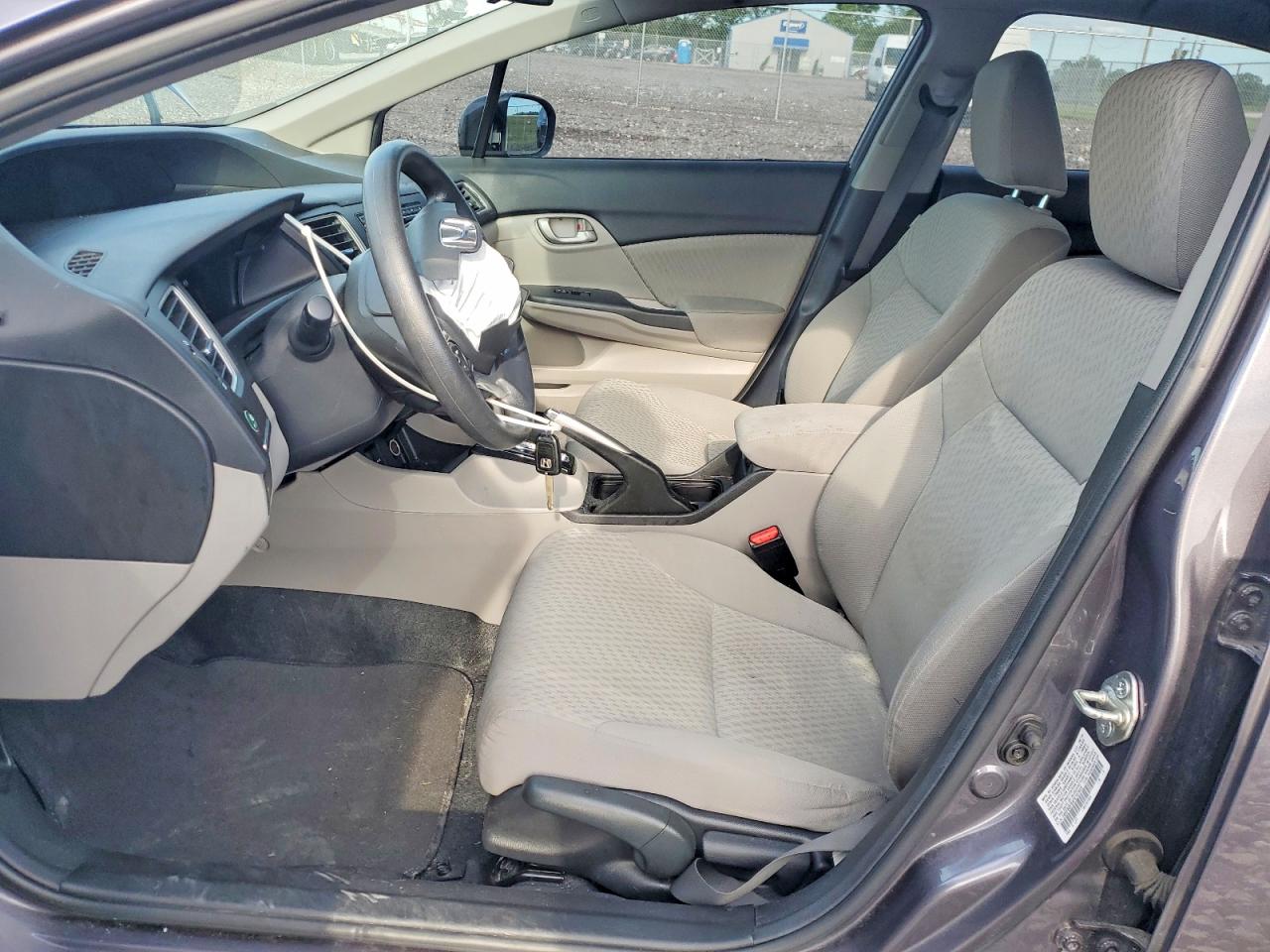 2015 Honda Civic Lx Gray vin: 19XFB2F54FE707623