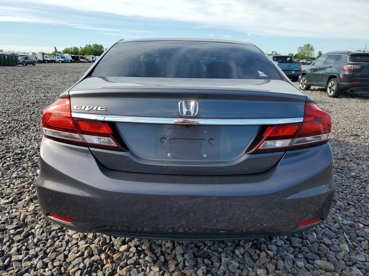 2015 Honda Civic Lx Gray vin: 19XFB2F54FE707623