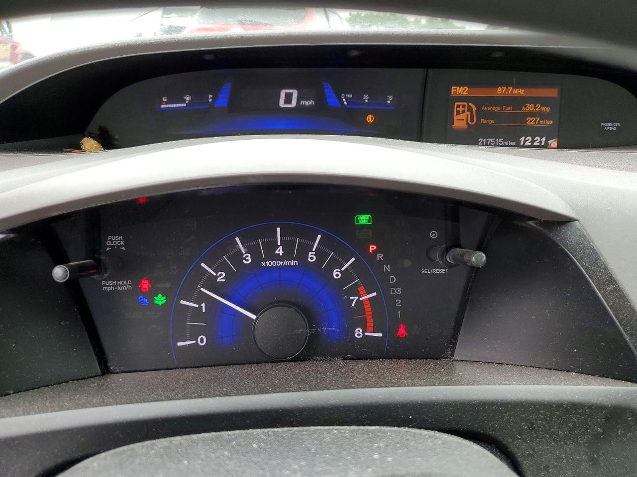 2012 Honda Civic Lx Синий vin: 19XFB2F55CE007427