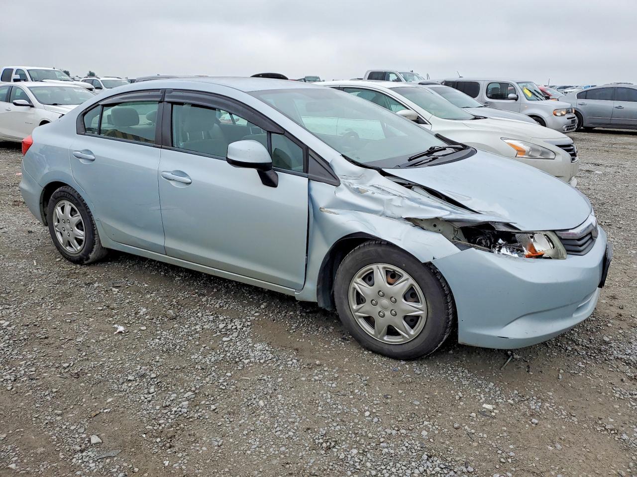 2012 Honda Civic Lx Синий vin: 19XFB2F55CE007427
