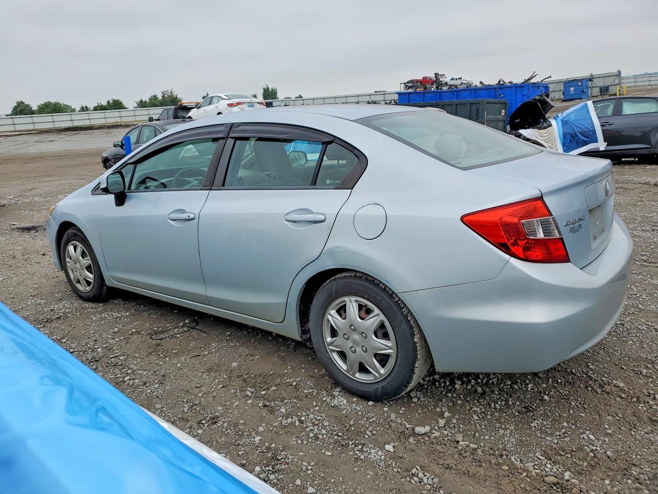 2012 Honda Civic Lx Синий vin: 19XFB2F55CE007427