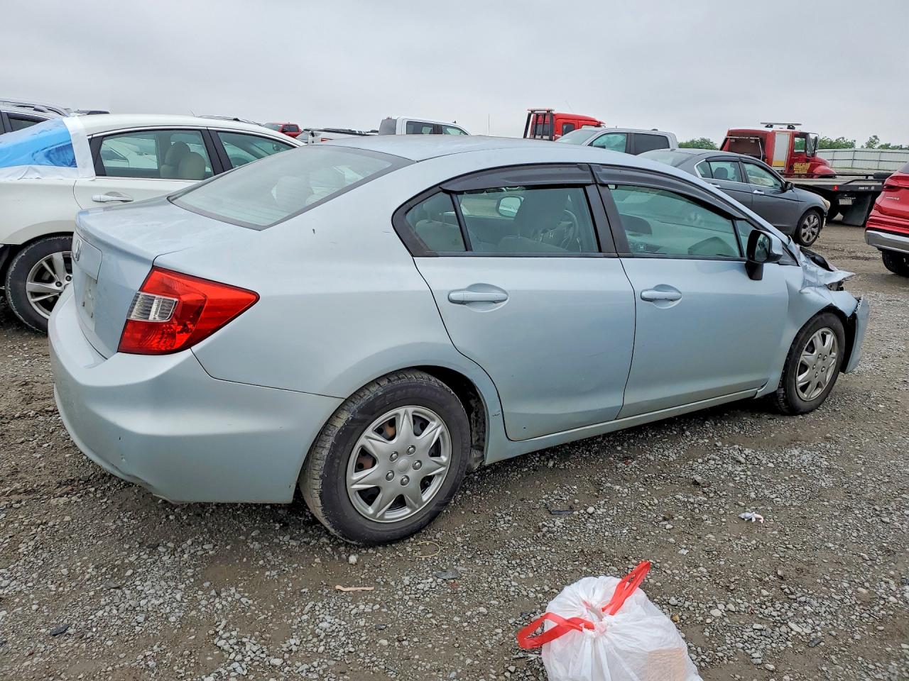 2012 Honda Civic Lx Синий vin: 19XFB2F55CE007427