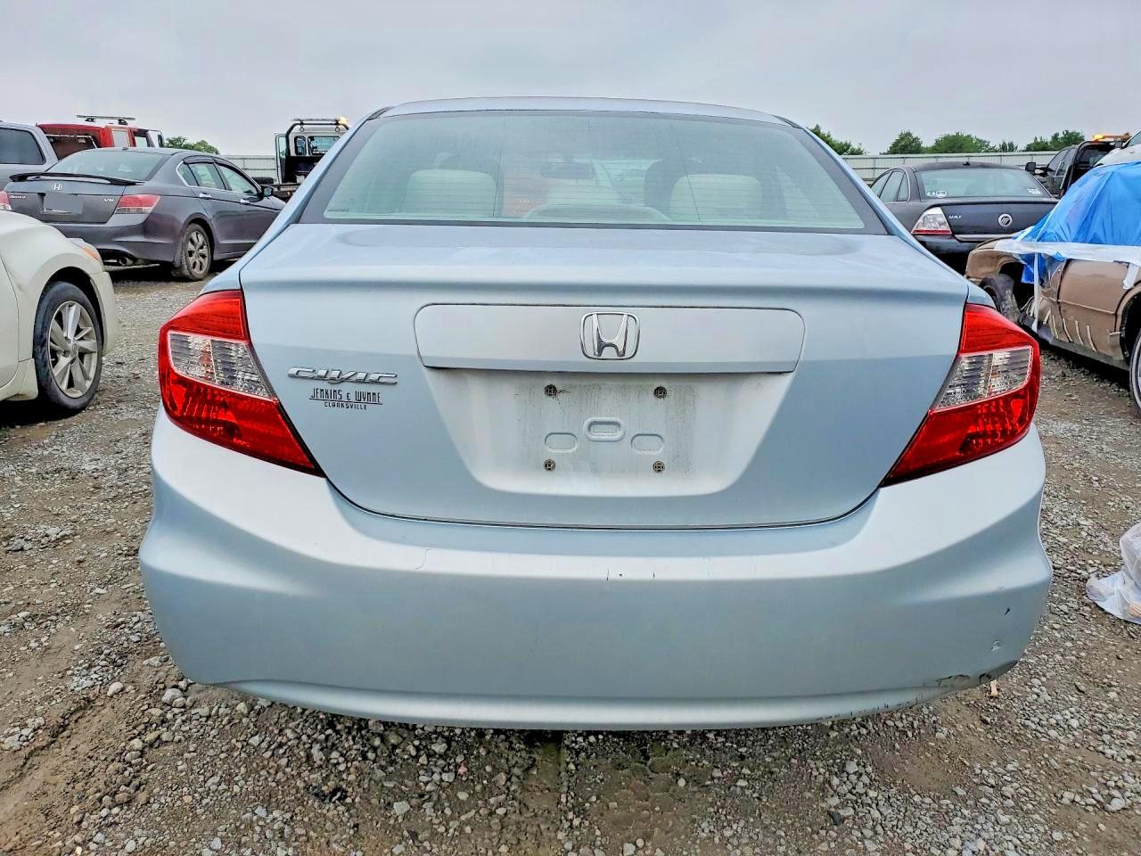 2012 Honda Civic Lx Синий vin: 19XFB2F55CE007427