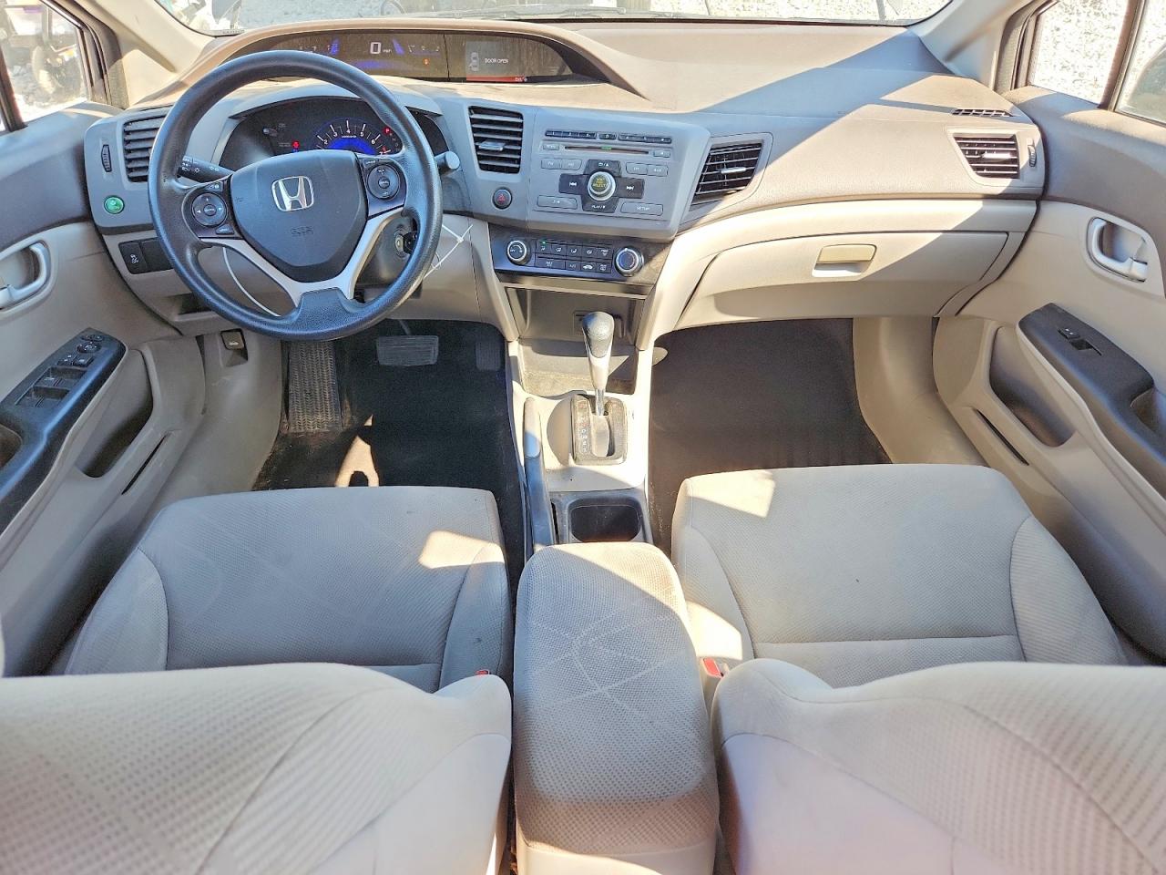 2012 Honda Civic Lx Gray vin: 19XFB2F55CE018234