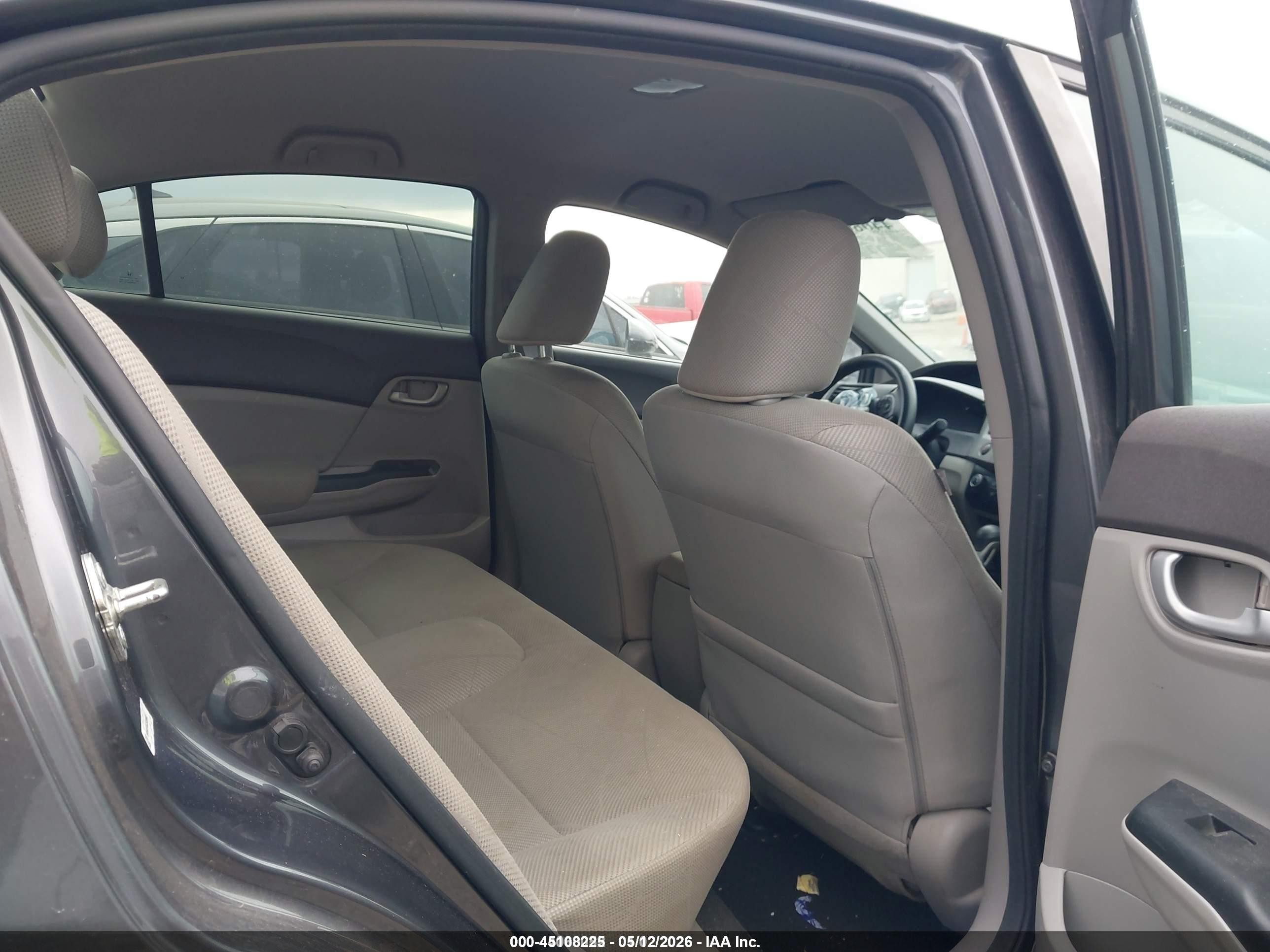 2012 Honda Civic Lx Gray vin: 19XFB2F55CE020663