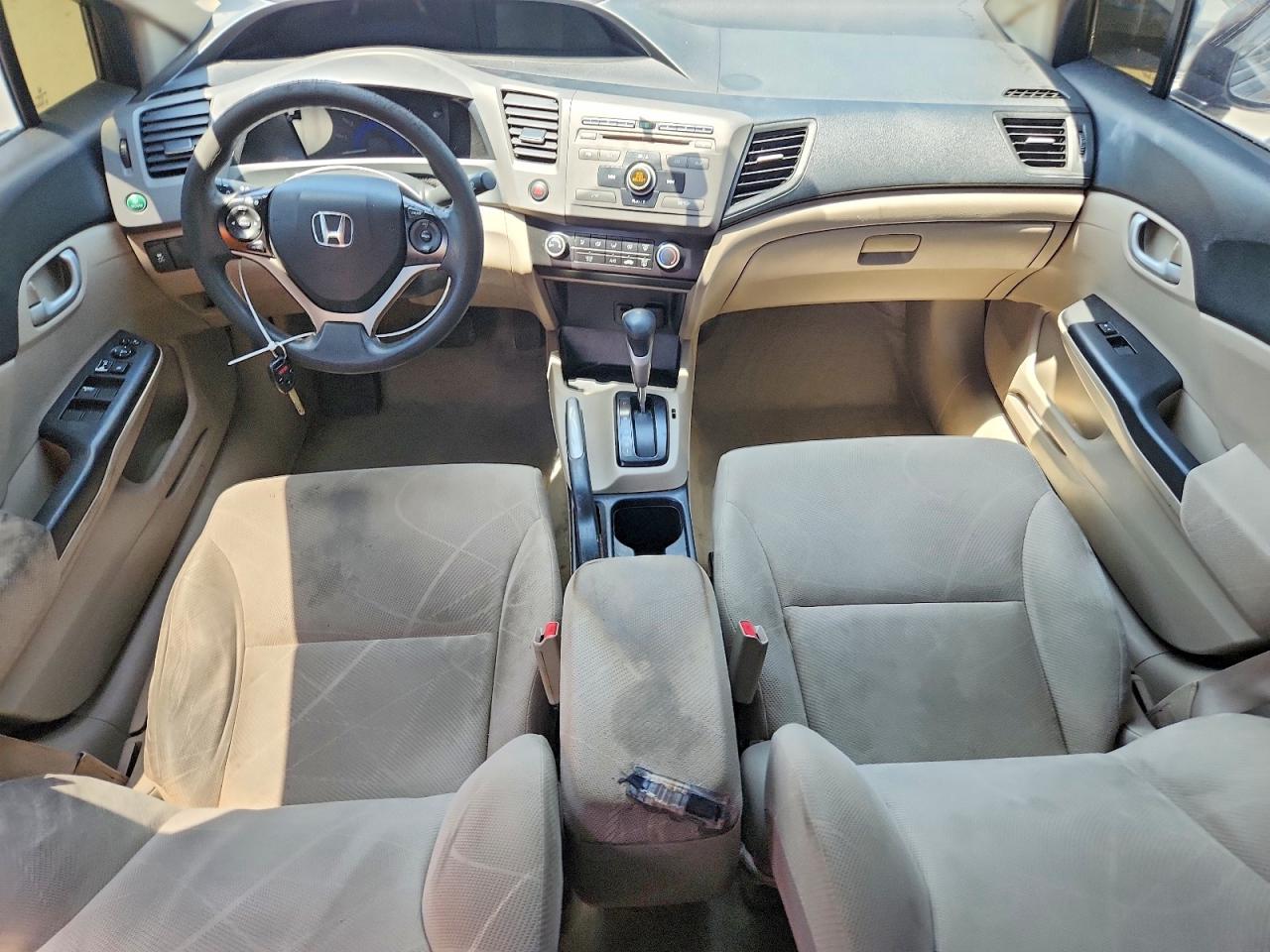 2012 Honda Civic Lx Gray vin: 19XFB2F55CE044042