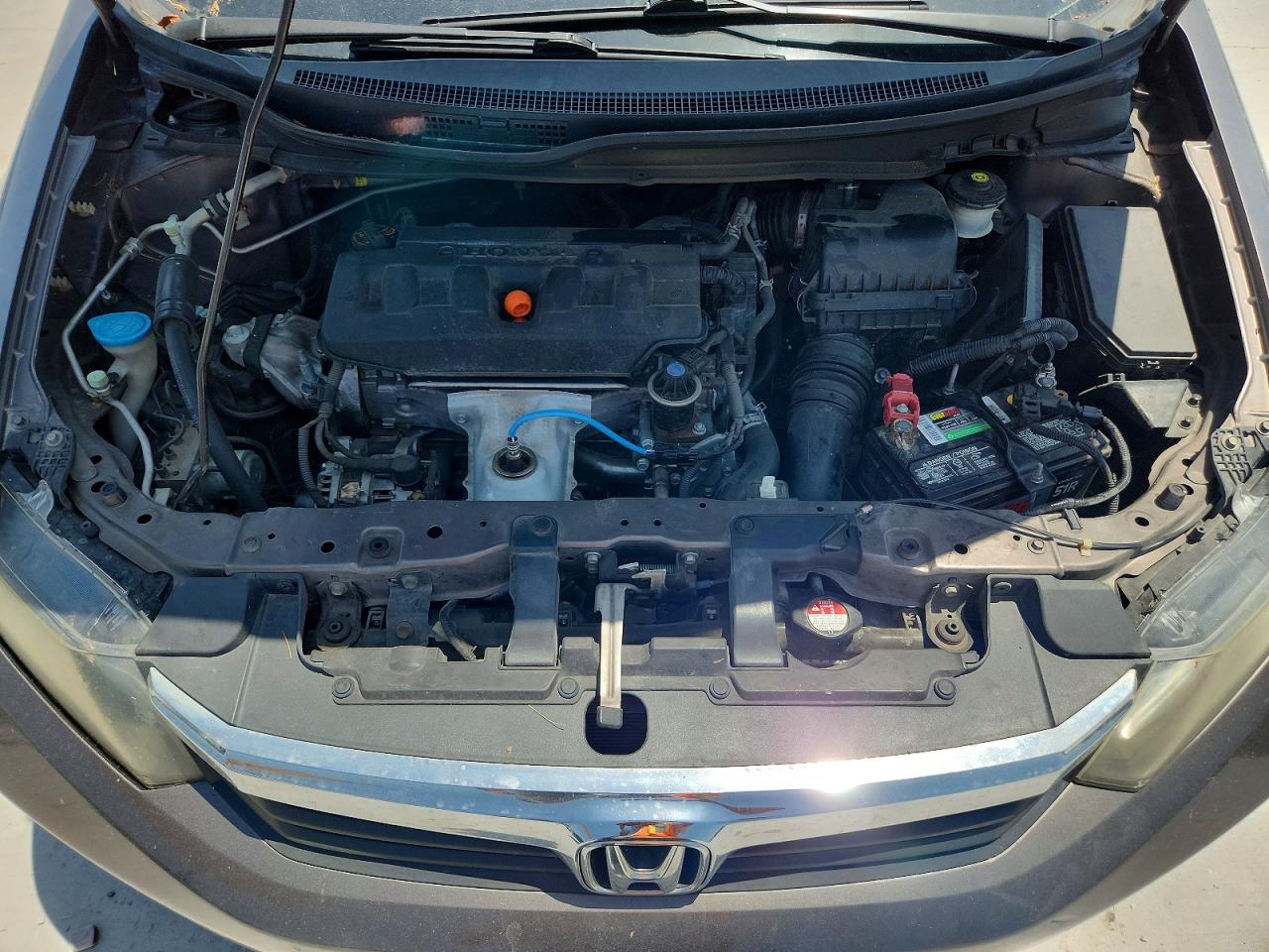 2012 Honda Civic Lx Gray vin: 19XFB2F55CE044042