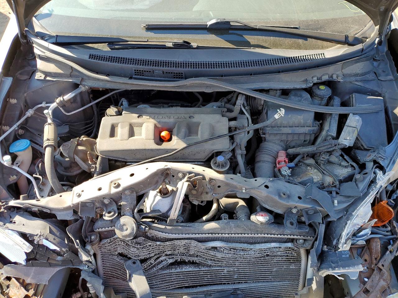 2012 Honda Civic Lx Gray vin: 19XFB2F55CE054828