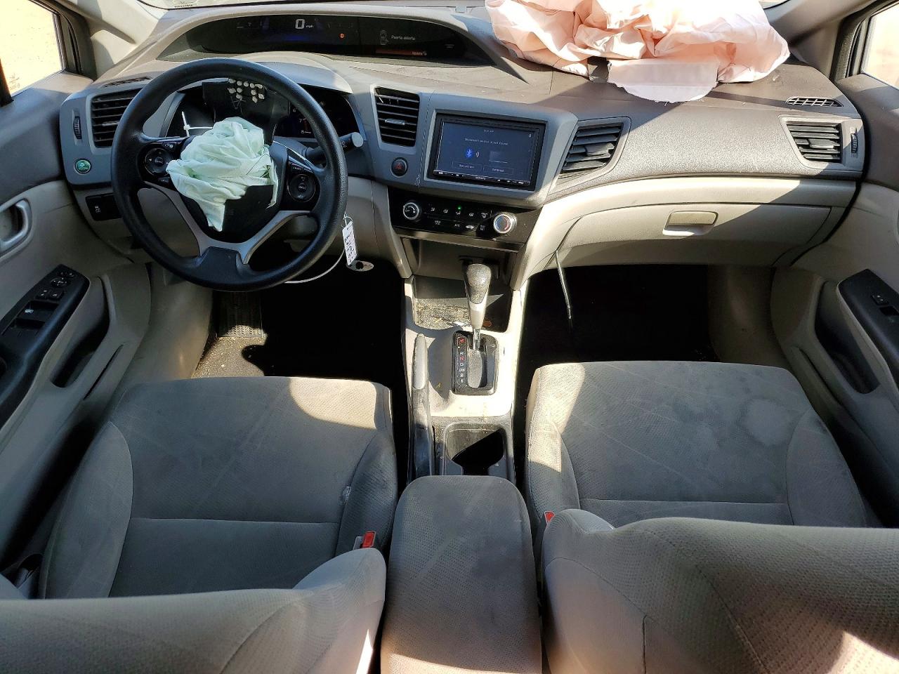 2012 Honda Civic Lx Gray vin: 19XFB2F55CE054828