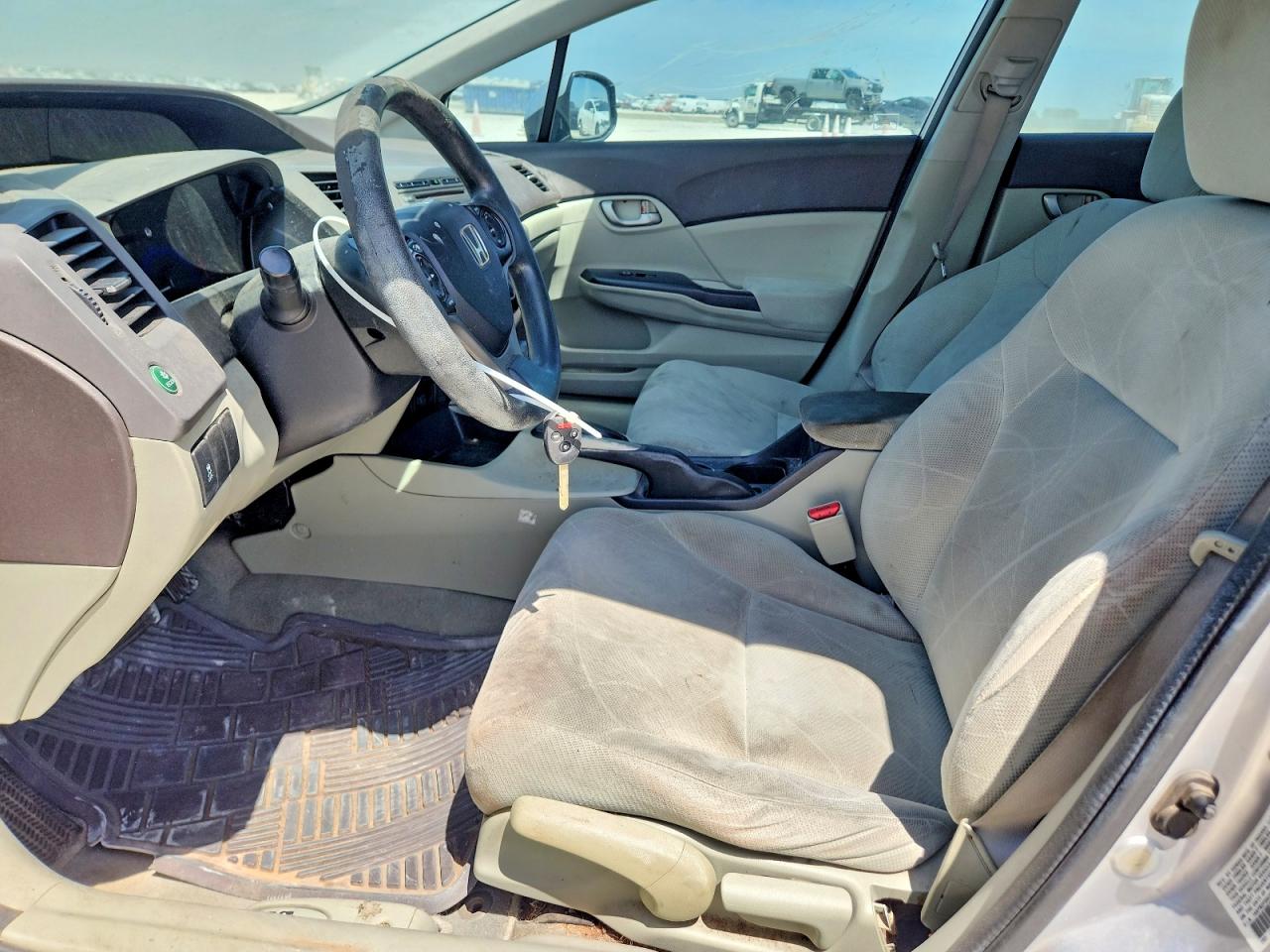 2012 Honda Civic Lx Silver vin: 19XFB2F55CE058202