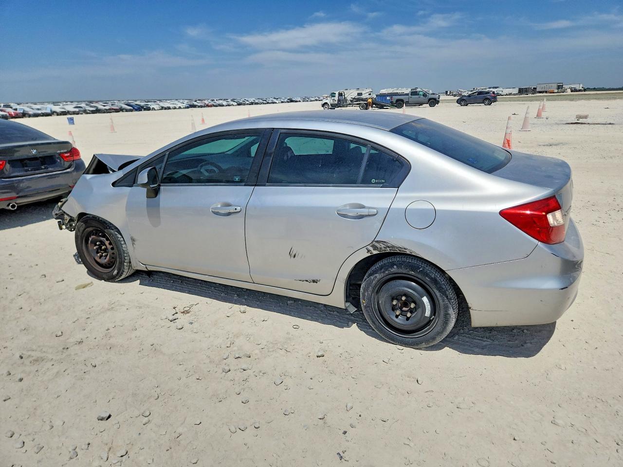 2012 Honda Civic Lx Silver vin: 19XFB2F55CE058202