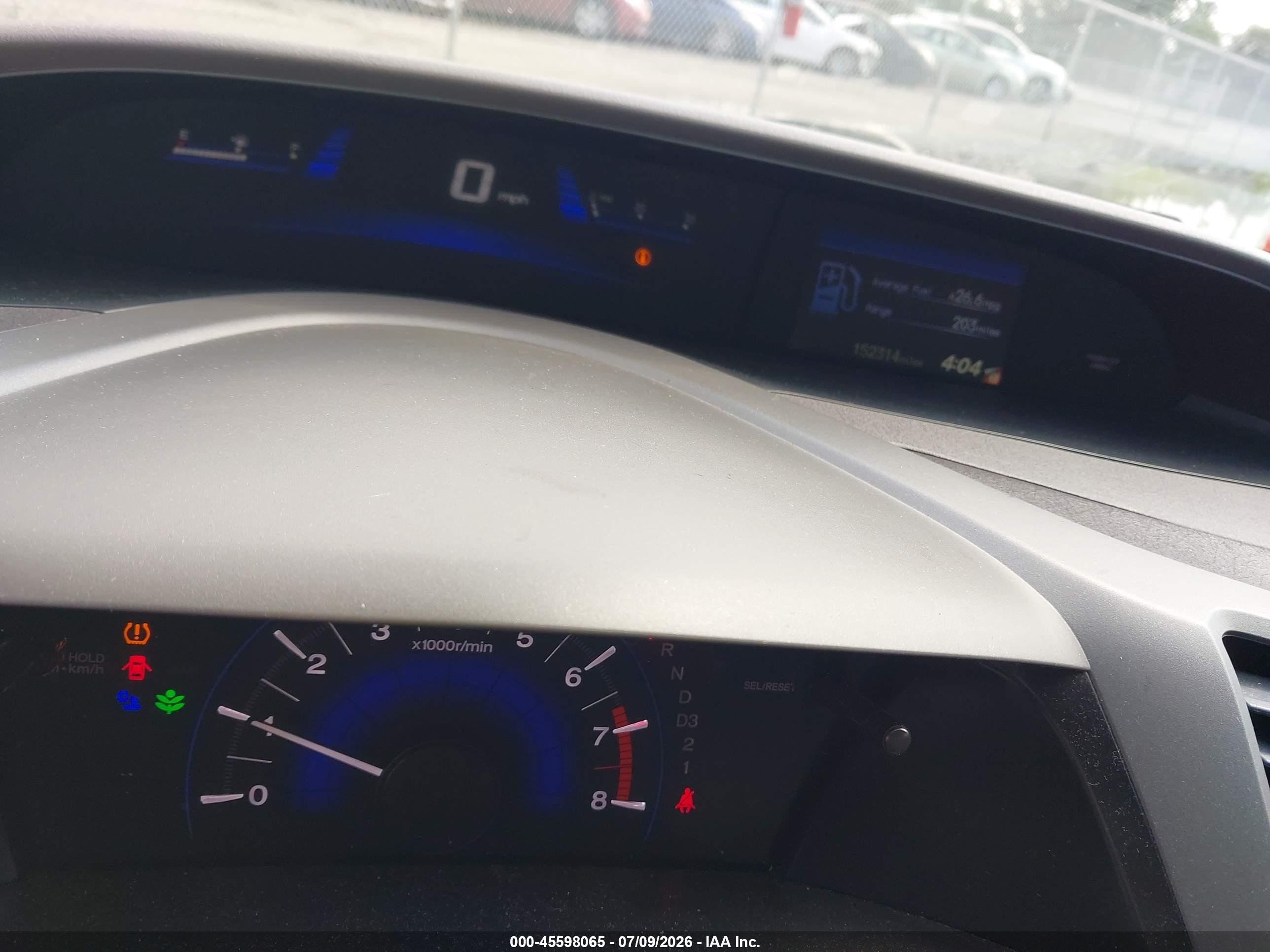 2012 Honda Civic Lx Blue vin: 19XFB2F55CE060774