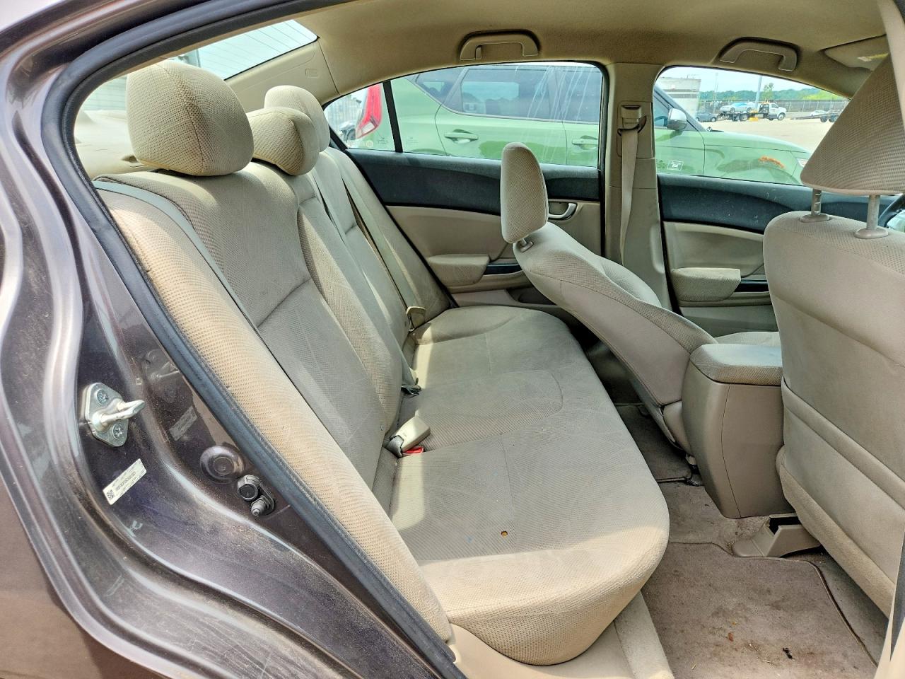 2012 Honda Civic Lx Gray vin: 19XFB2F55CE061021