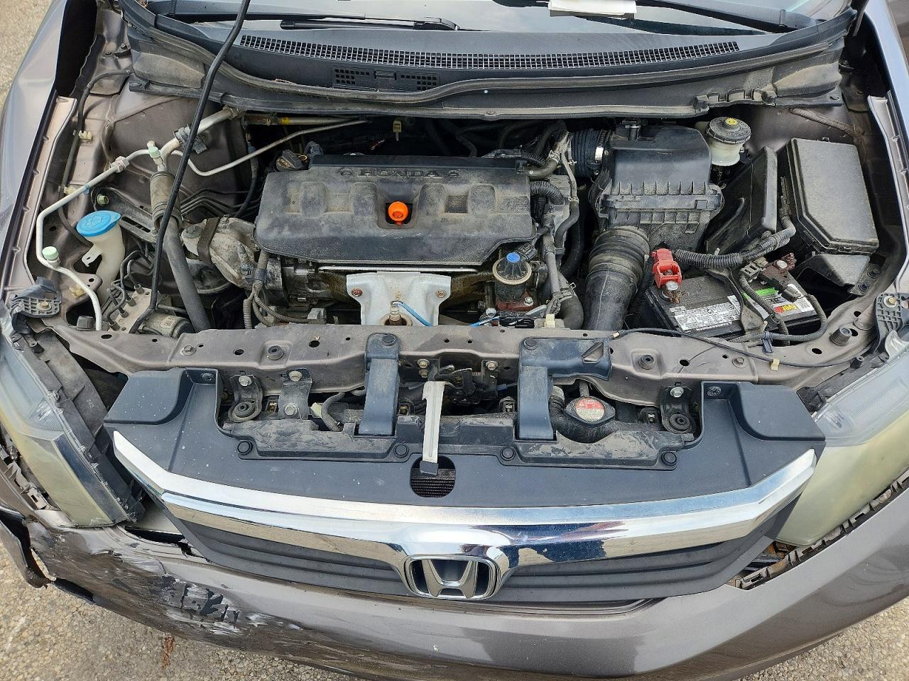 2012 Honda Civic Lx Gray vin: 19XFB2F55CE061021