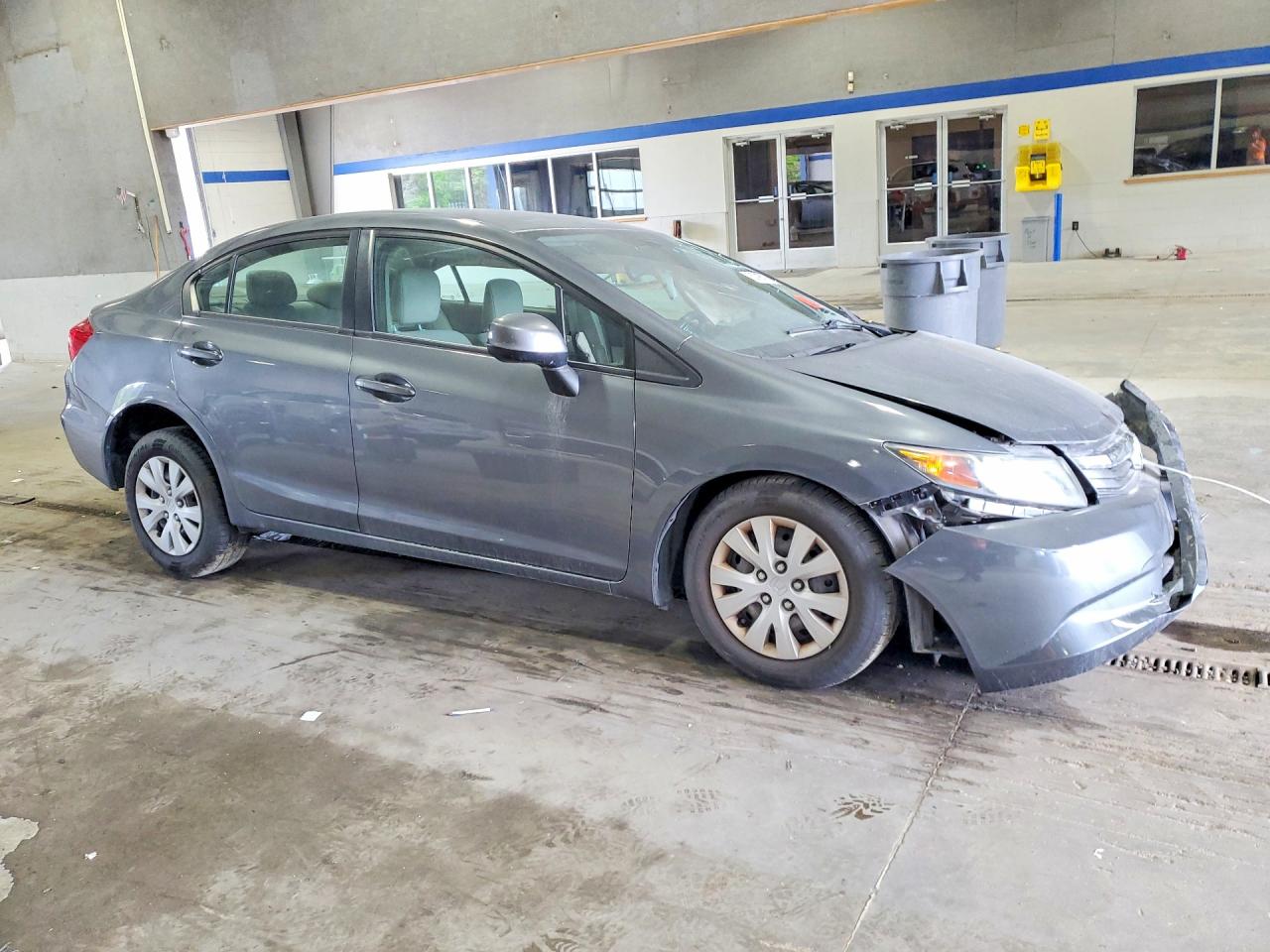 2012 Honda Civic Lx Серый vin: 19XFB2F55CE069040