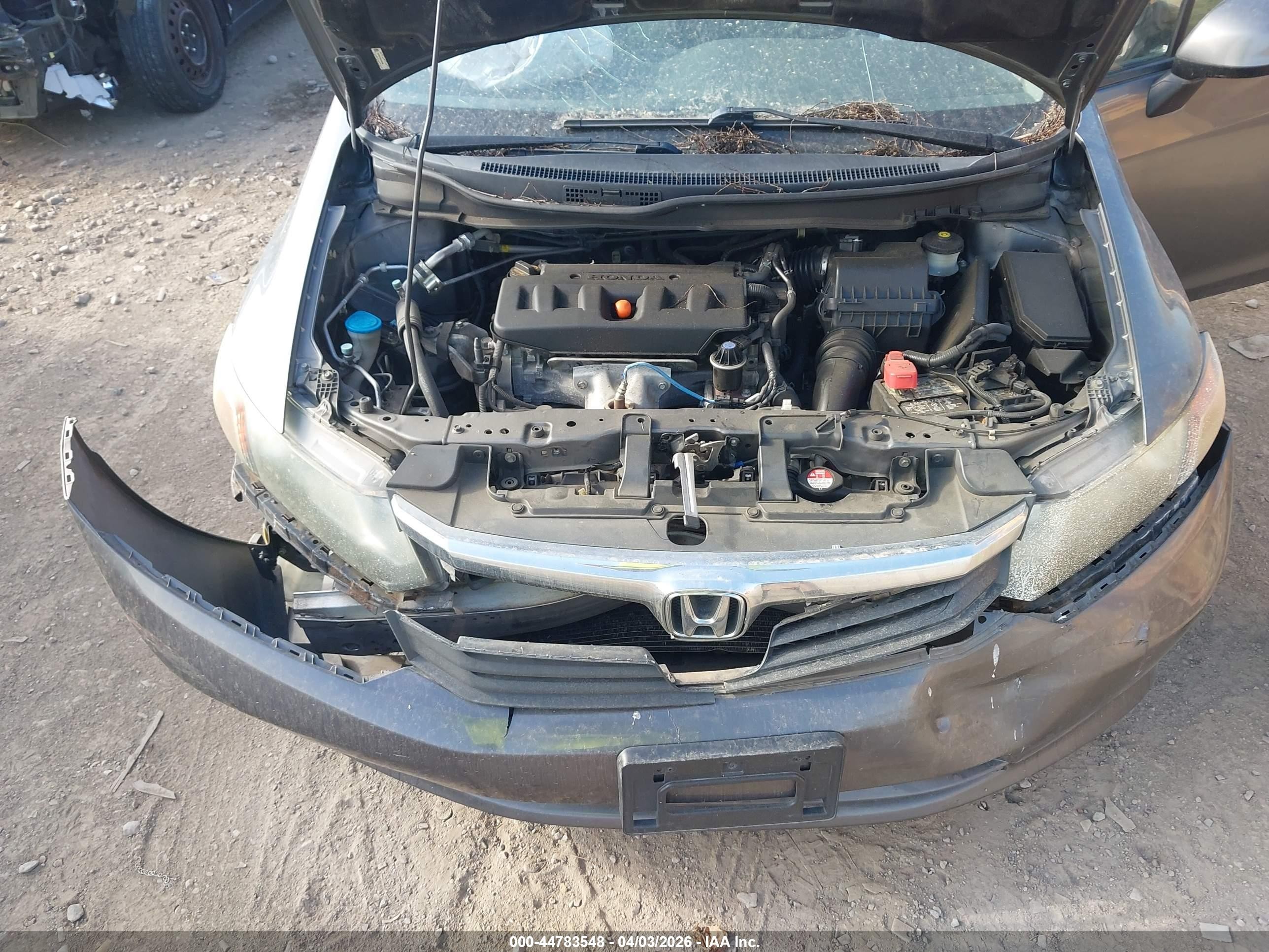 2012 Honda Civic Lx Gray vin: 19XFB2F55CE089336