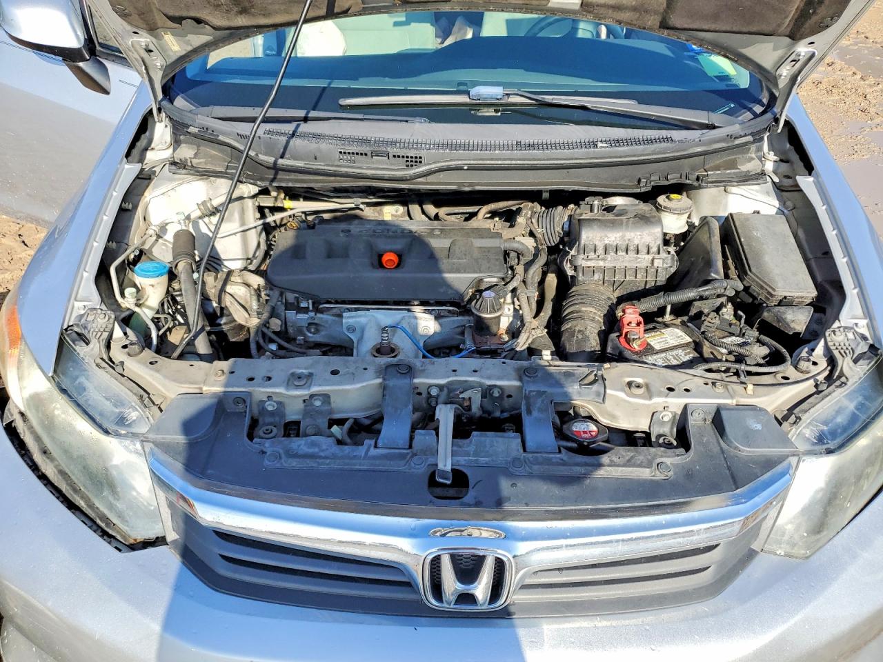 2012 Honda Civic Lx Silver vin: 19XFB2F55CE094603