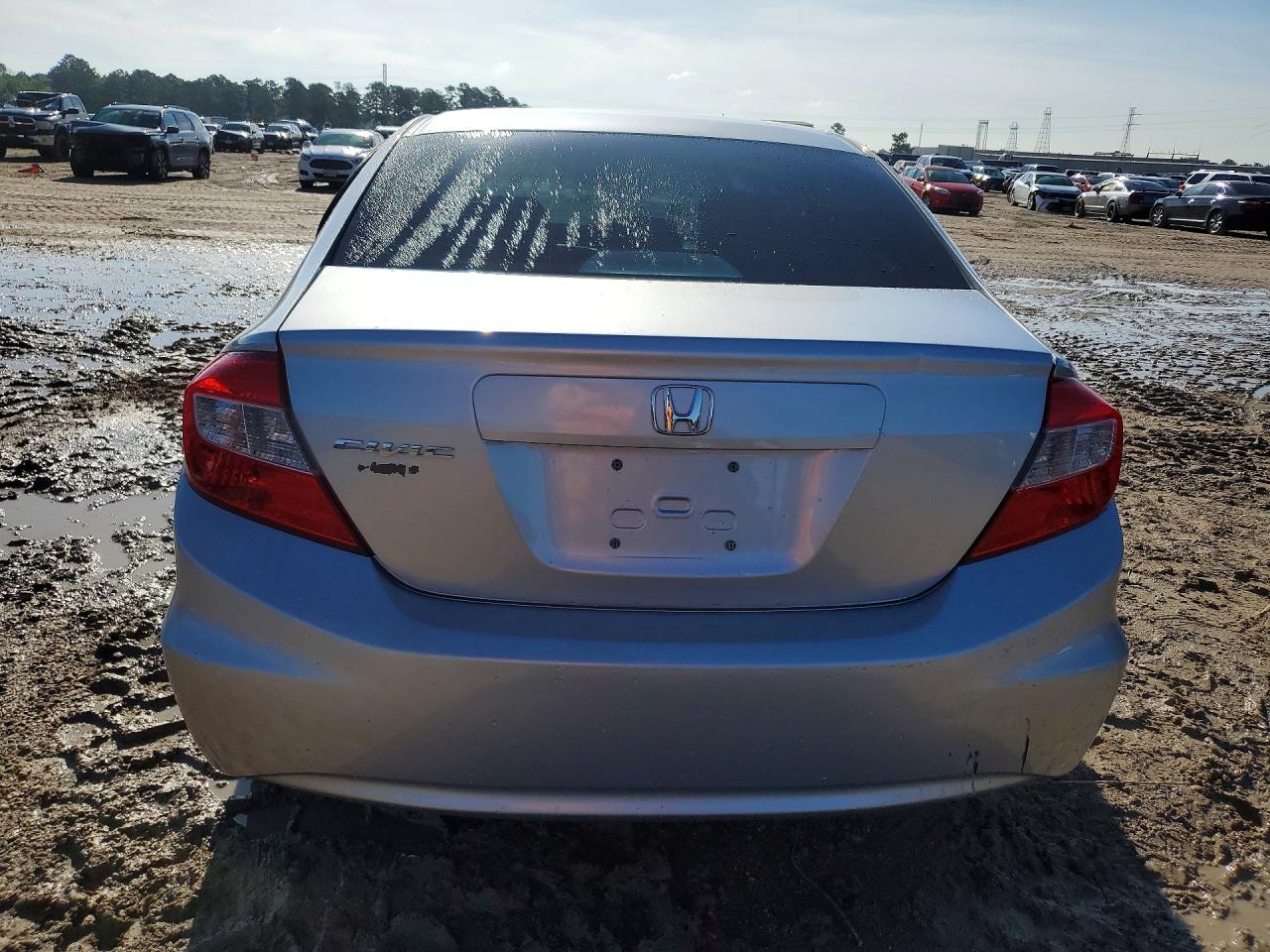 2012 Honda Civic Lx Silver vin: 19XFB2F55CE094603
