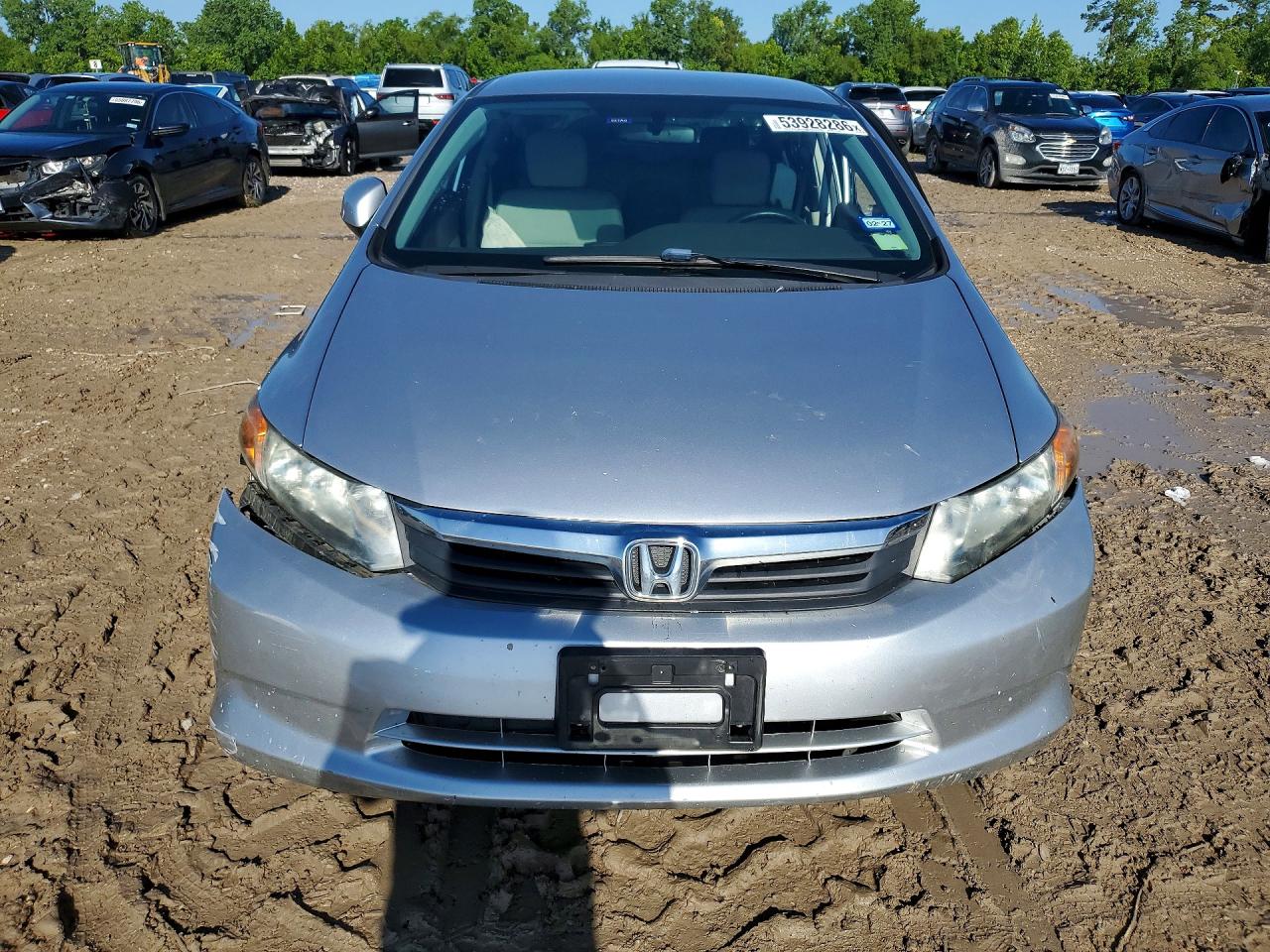2012 Honda Civic Lx Silver vin: 19XFB2F55CE094603