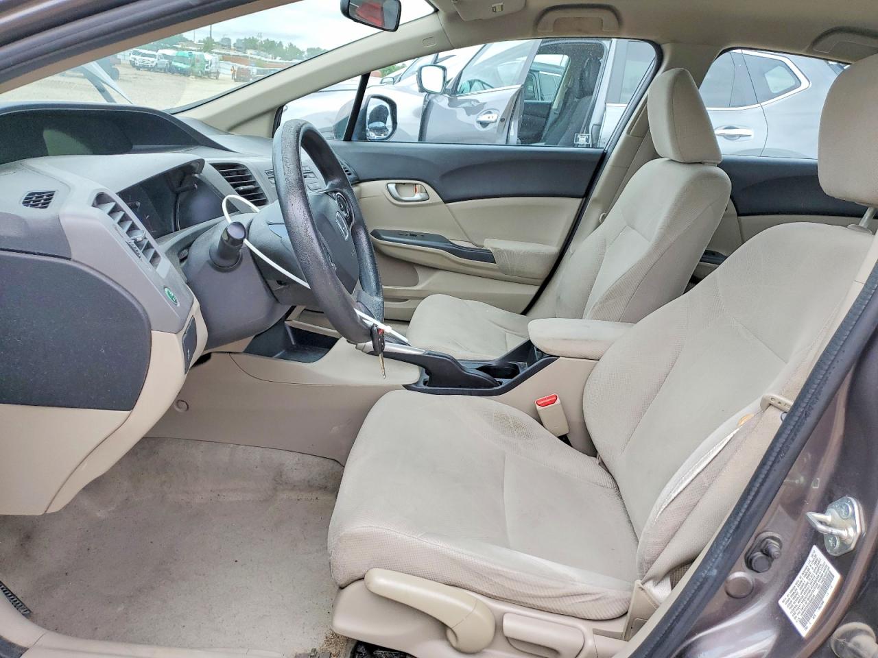 2012 Honda Civic Lx Серый vin: 19XFB2F55CE098540