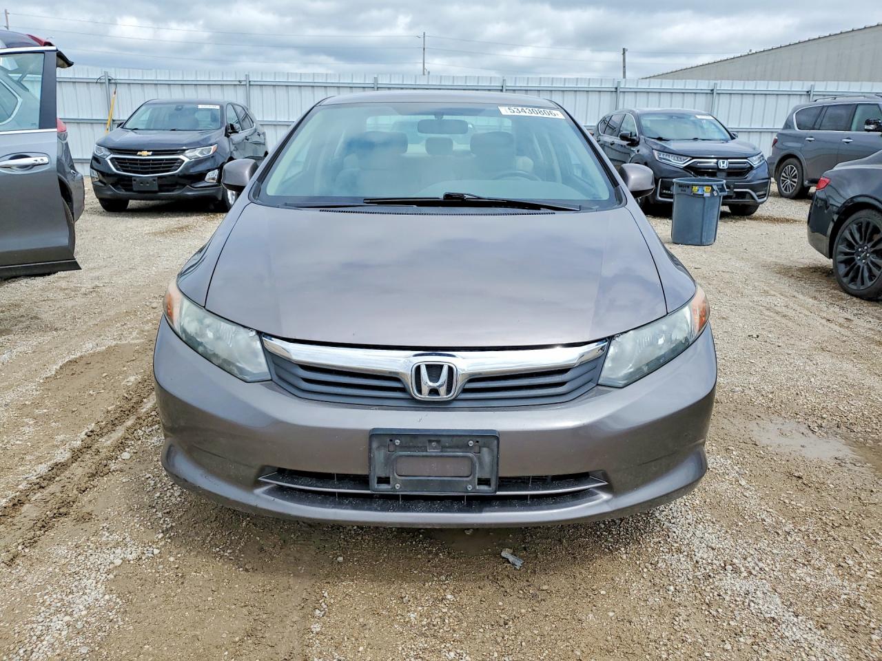 2012 Honda Civic Lx Серый vin: 19XFB2F55CE098540
