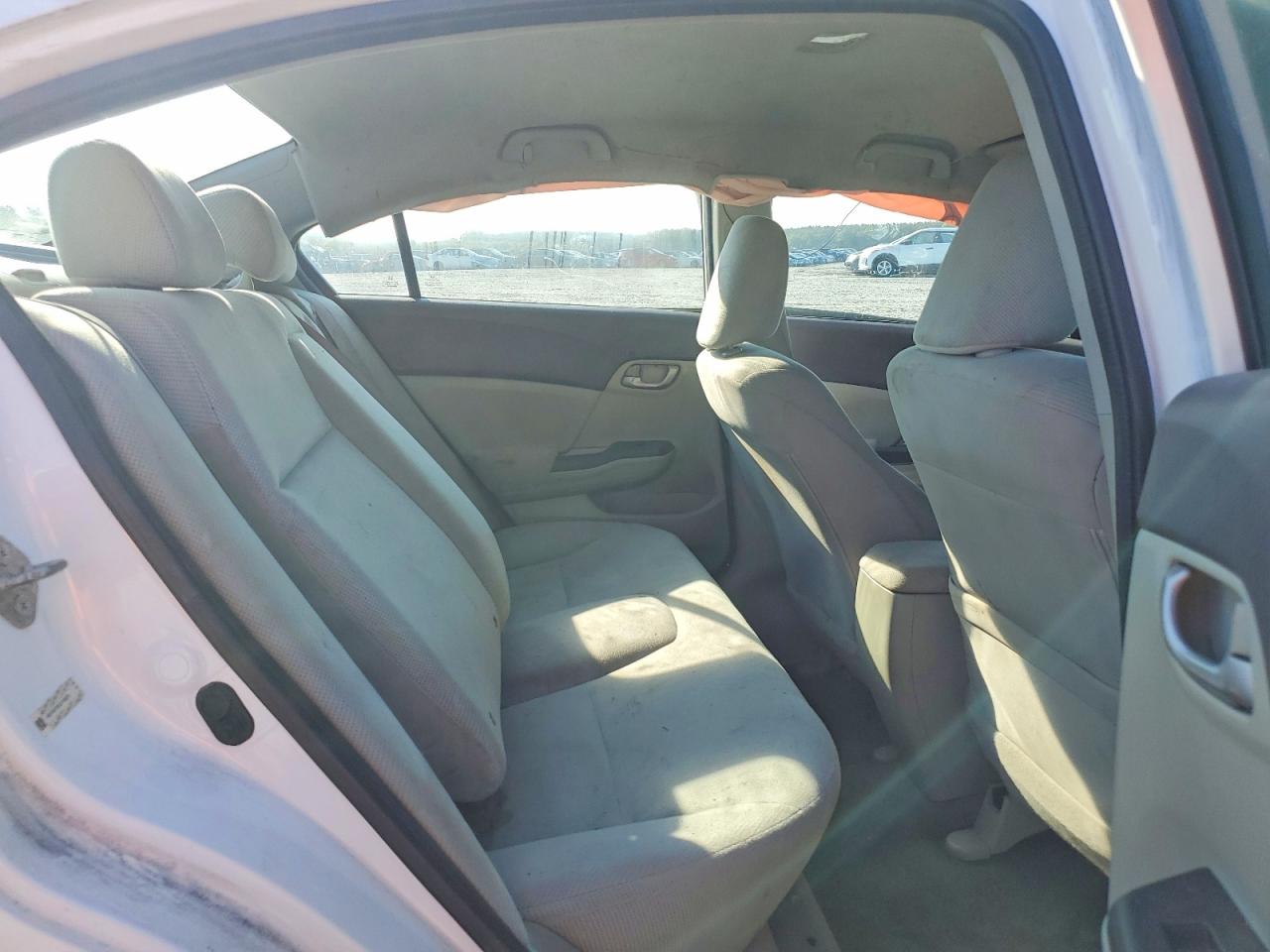 2012 Honda Civic Lx White vin: 19XFB2F55CE108256