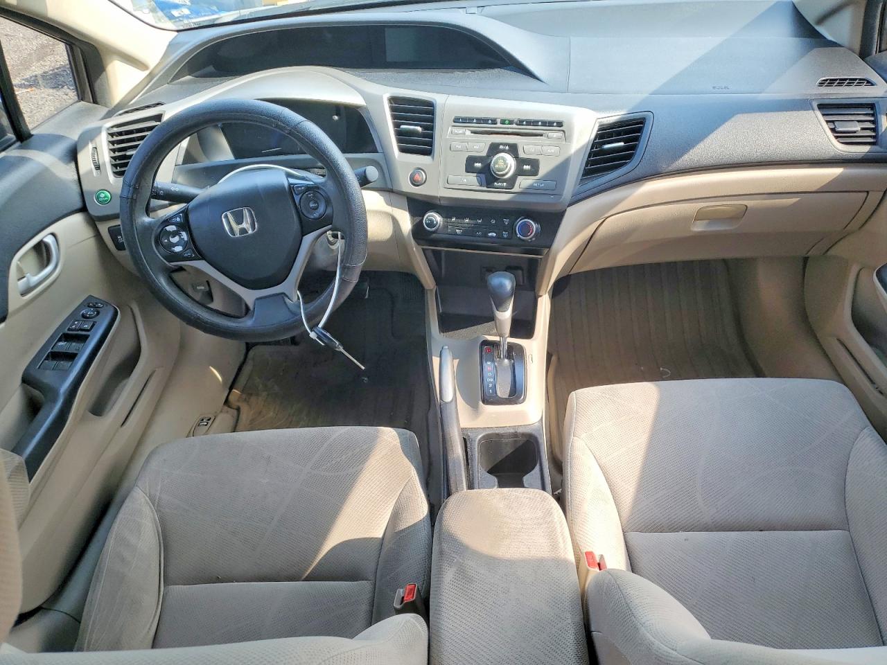 2012 Honda Civic Lx Gray vin: 19XFB2F55CE301023