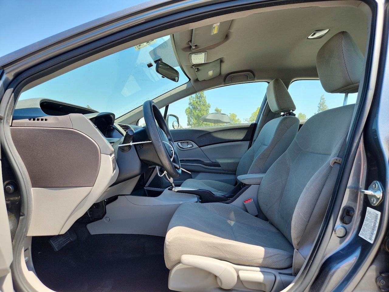 2012 Honda Civic Lx Gray vin: 19XFB2F55CE302009