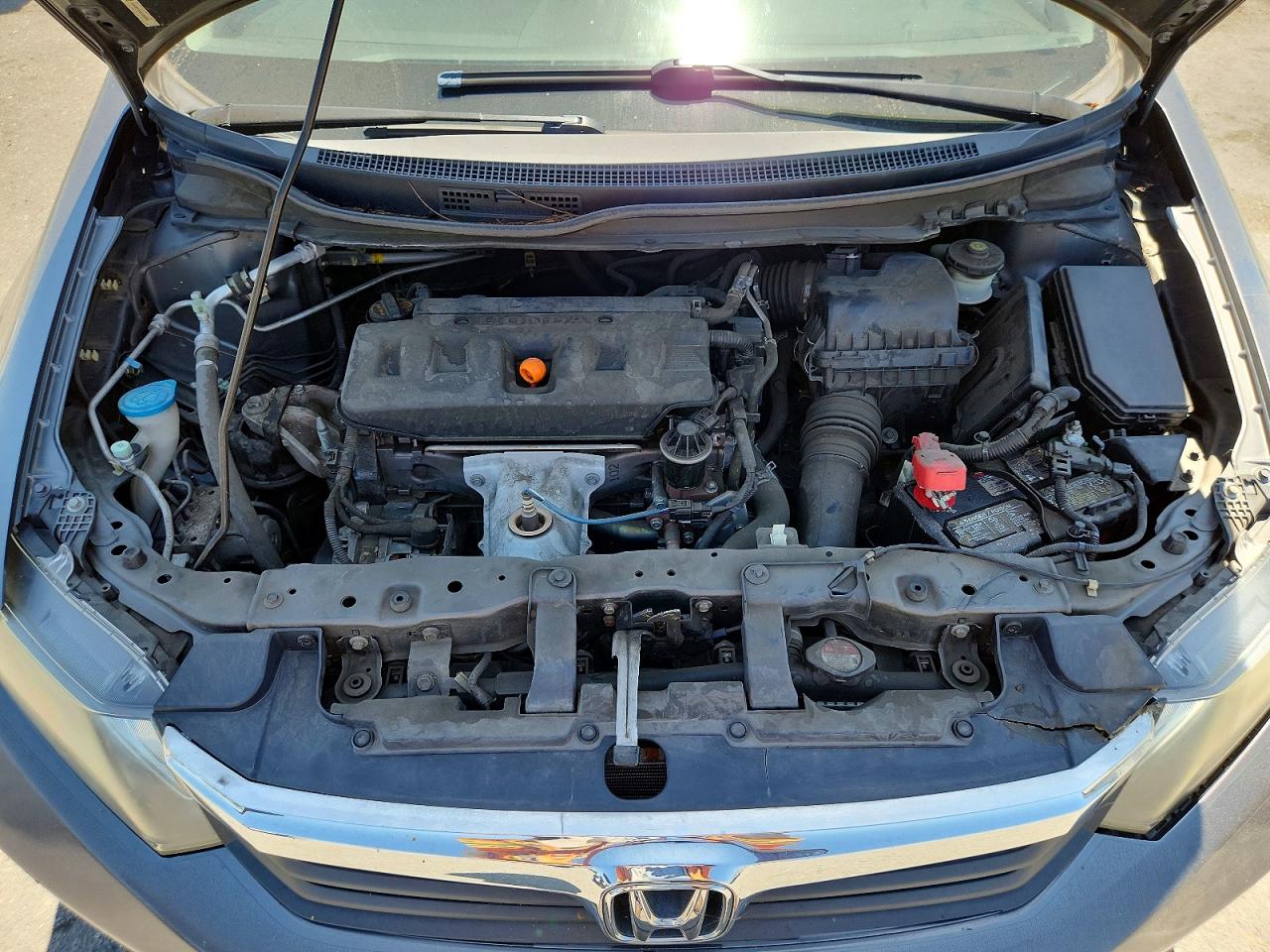 2012 Honda Civic Lx Gray vin: 19XFB2F55CE302009