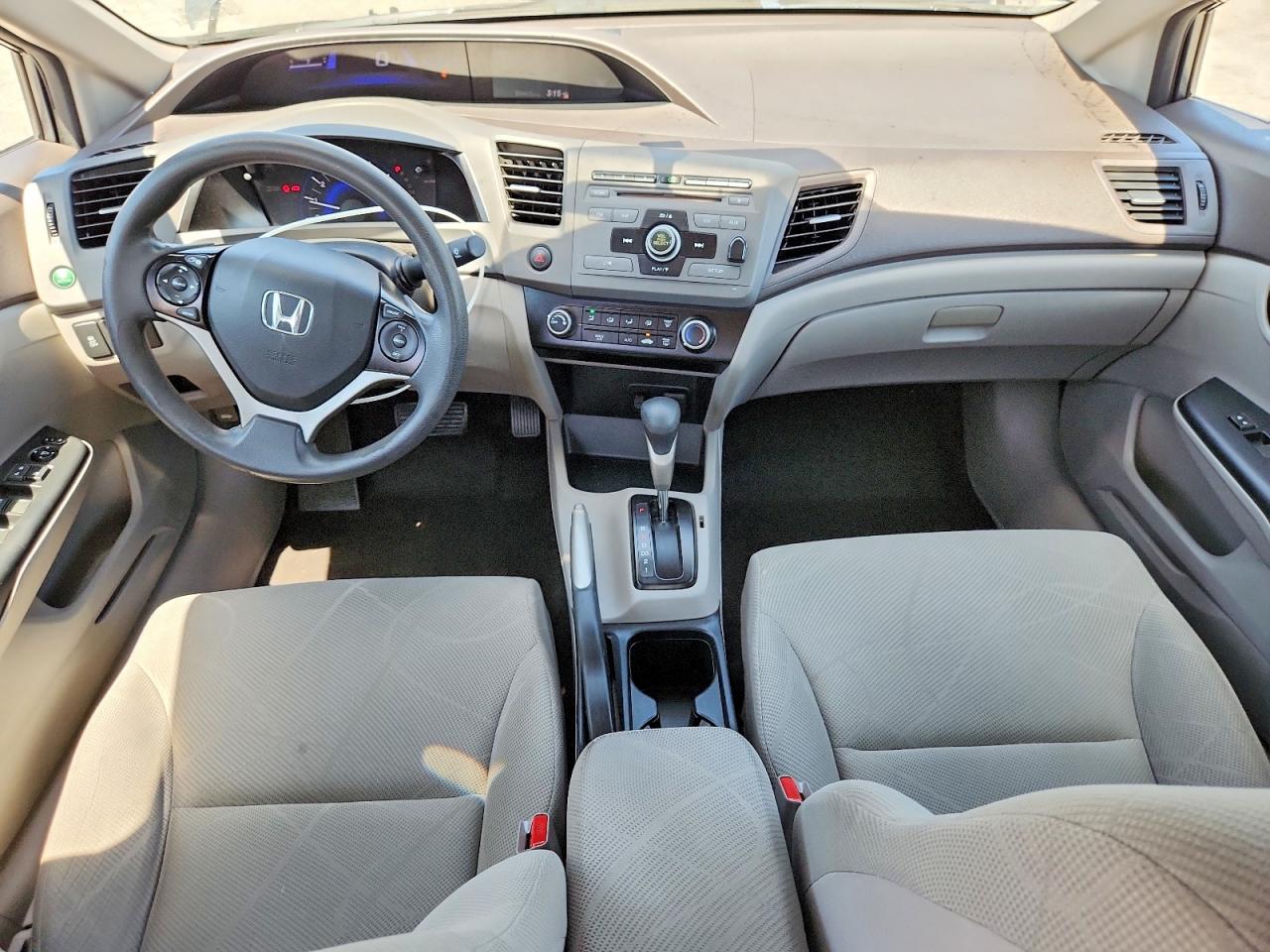 2012 Honda Civic Lx Gray vin: 19XFB2F55CE302009