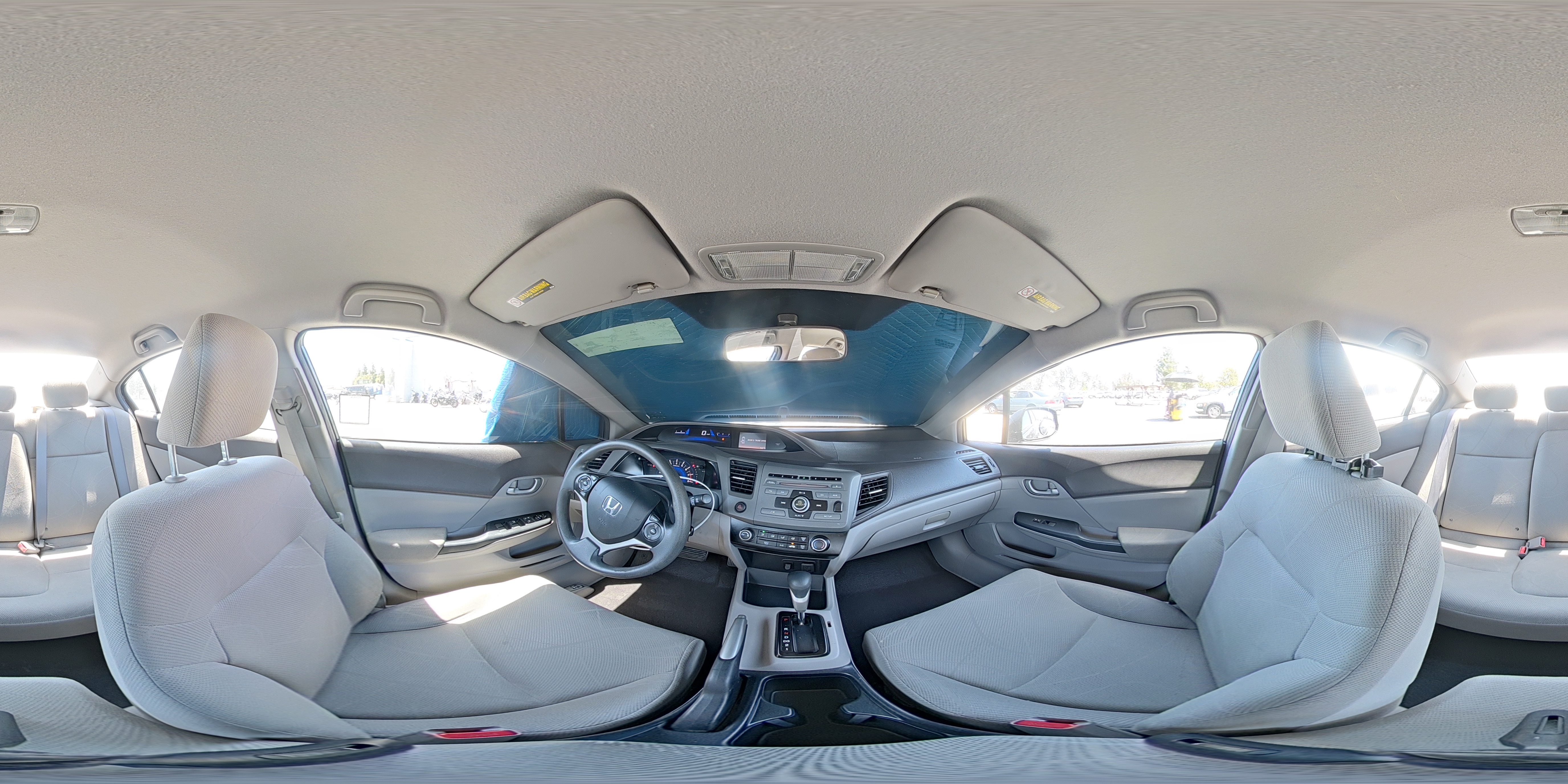 2012 Honda Civic Lx Gray vin: 19XFB2F55CE302009