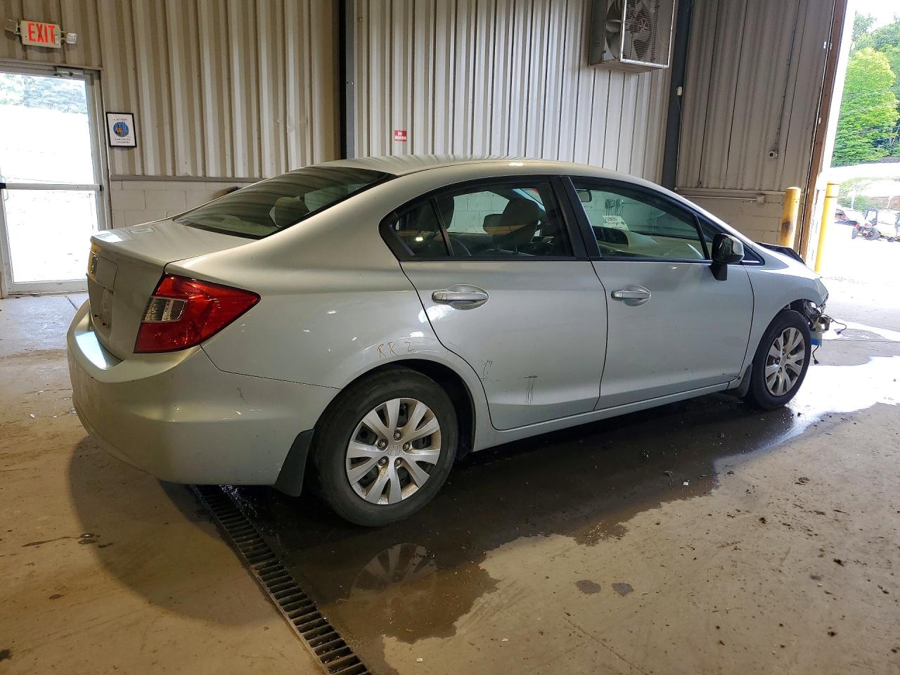 2012 Honda Civic Lx Silver vin: 19XFB2F55CE309705