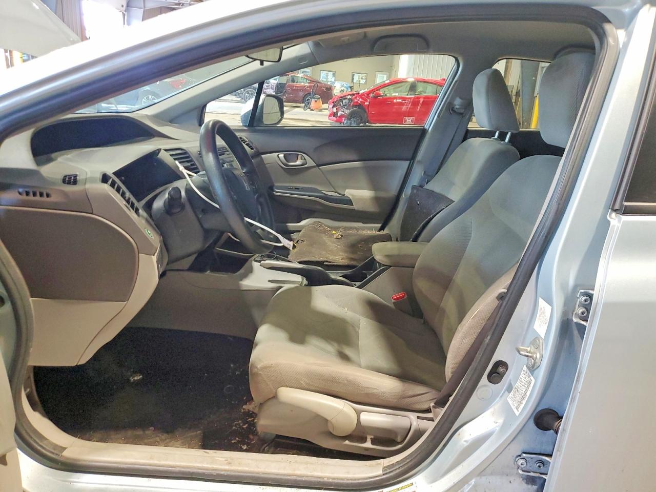 2012 Honda Civic Lx Silver vin: 19XFB2F55CE309705