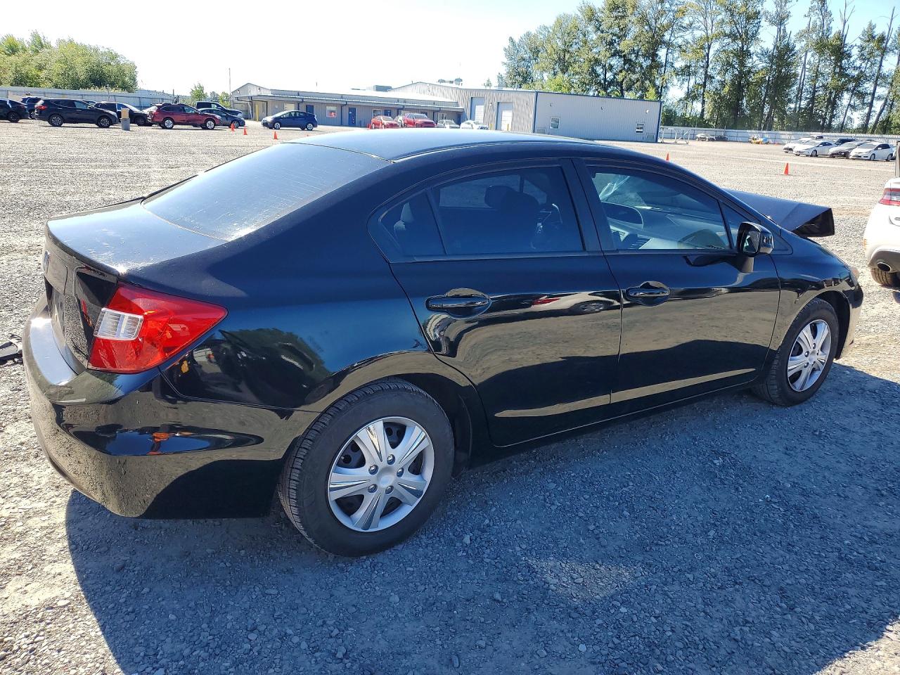2012 Honda Civic Lx Black vin: 19XFB2F55CE318422